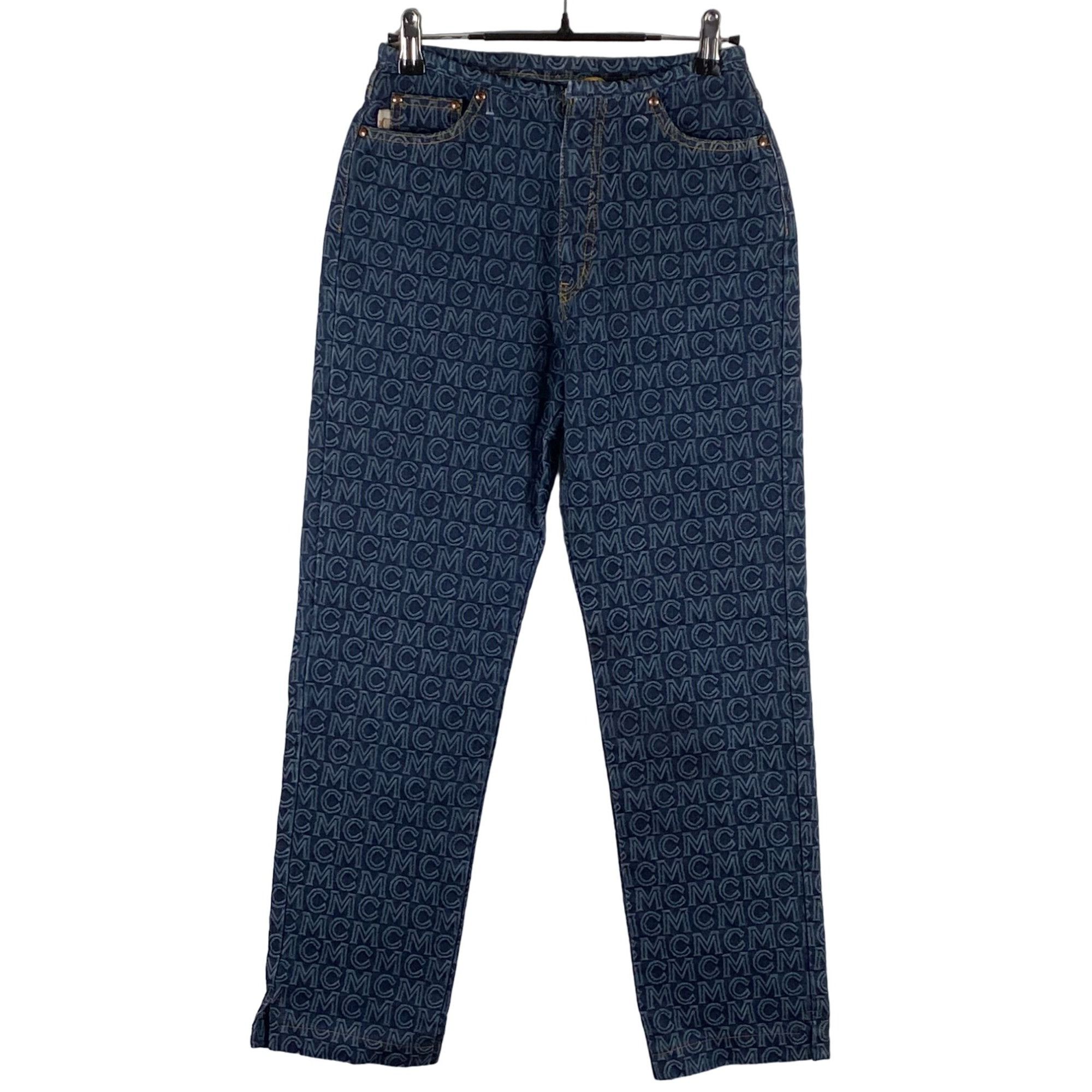 image of Vintage MCM Legere Monogram Relaxed Fit Blue Jeans Size 64-9, Women's