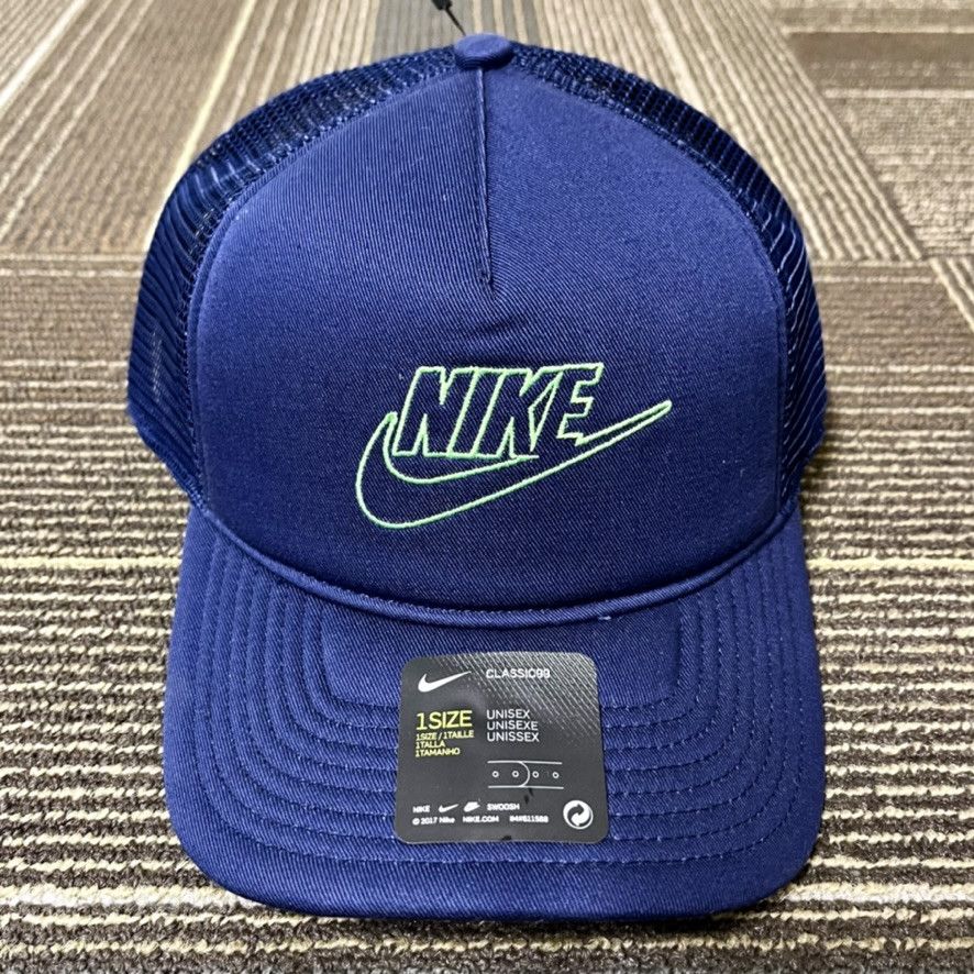 Nike Nike Futura Swoosh Logo Classic 99 Foam Trucker Snapback Hat Size ONE SIZE - 2 Thumbnail