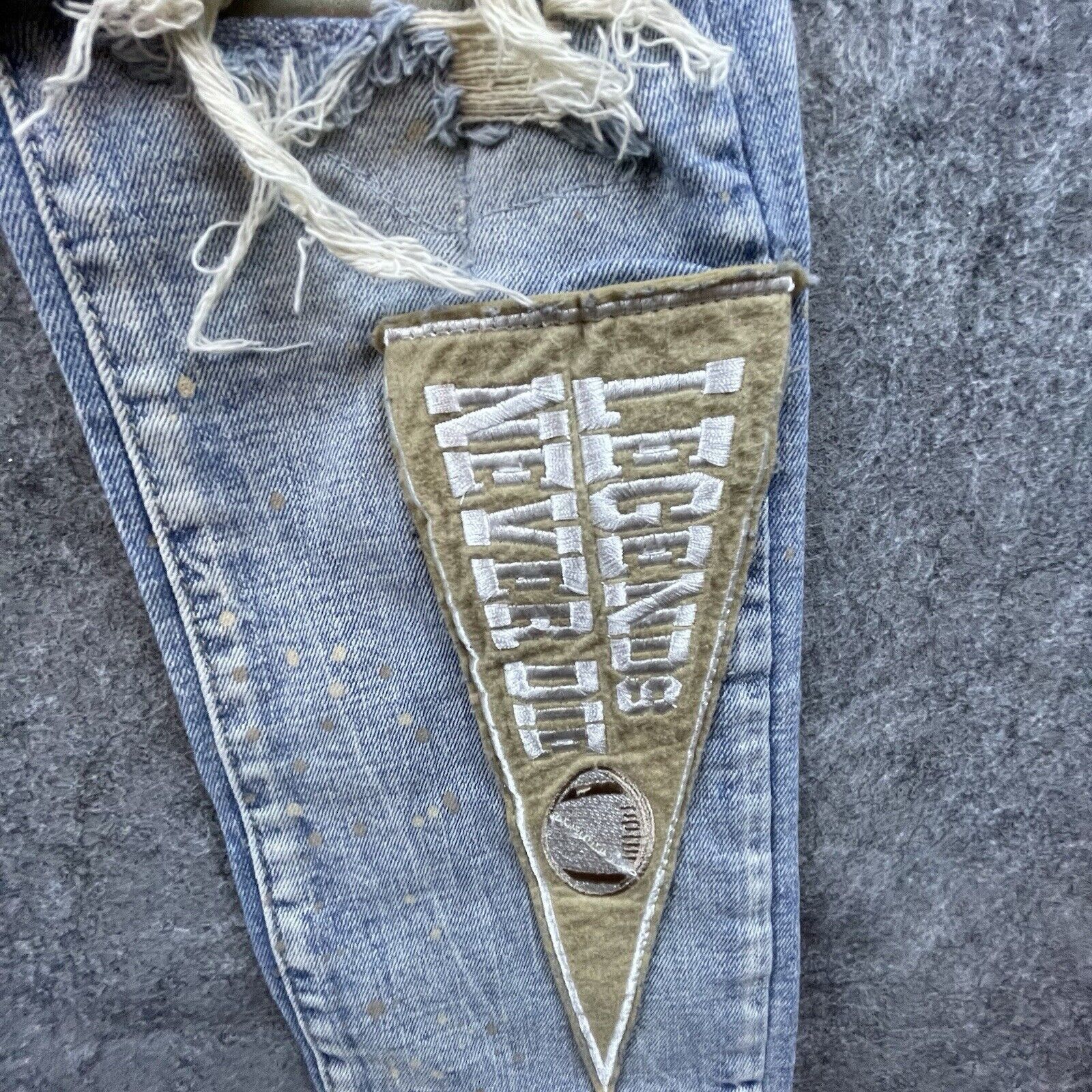 Smoke Rise Smoke Rise Jeans Mens 30 Skinny Paint Ripped Patches Varsity Size US 30 / EU 46 - 3 Thumbnail