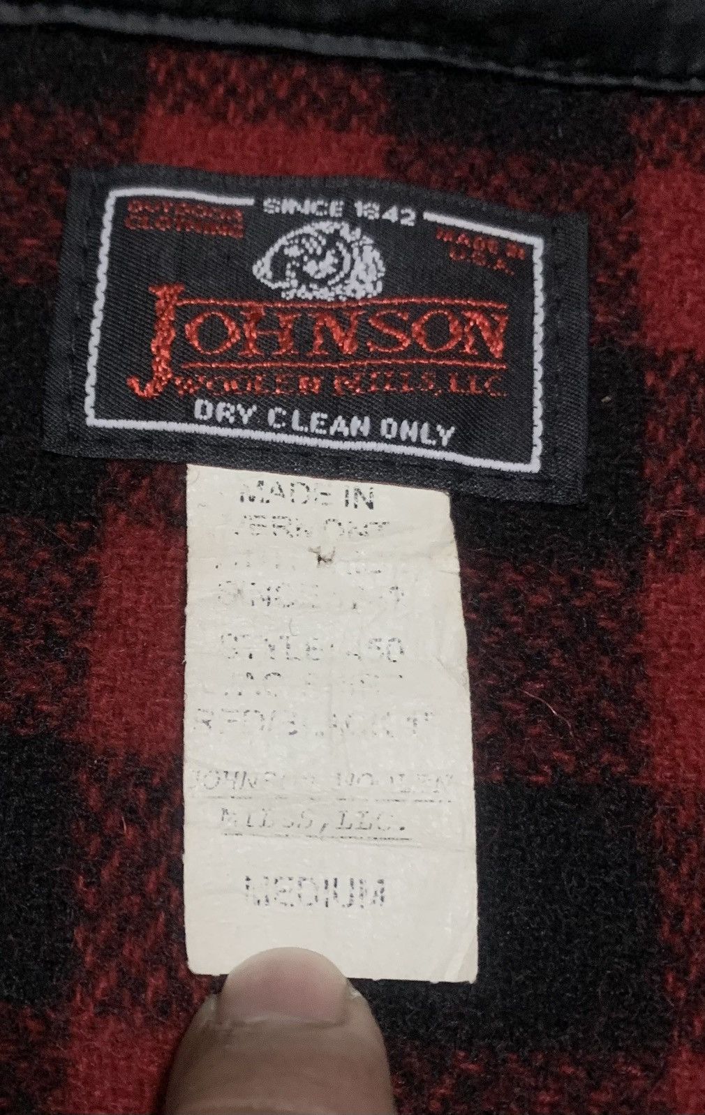 Johnson Woolen Mills Vintage 80s Jonson Woolen Mills Zipper Wool Shirt Jacket Size US M / EU 48-50 / 2 - 5 Thumbnail