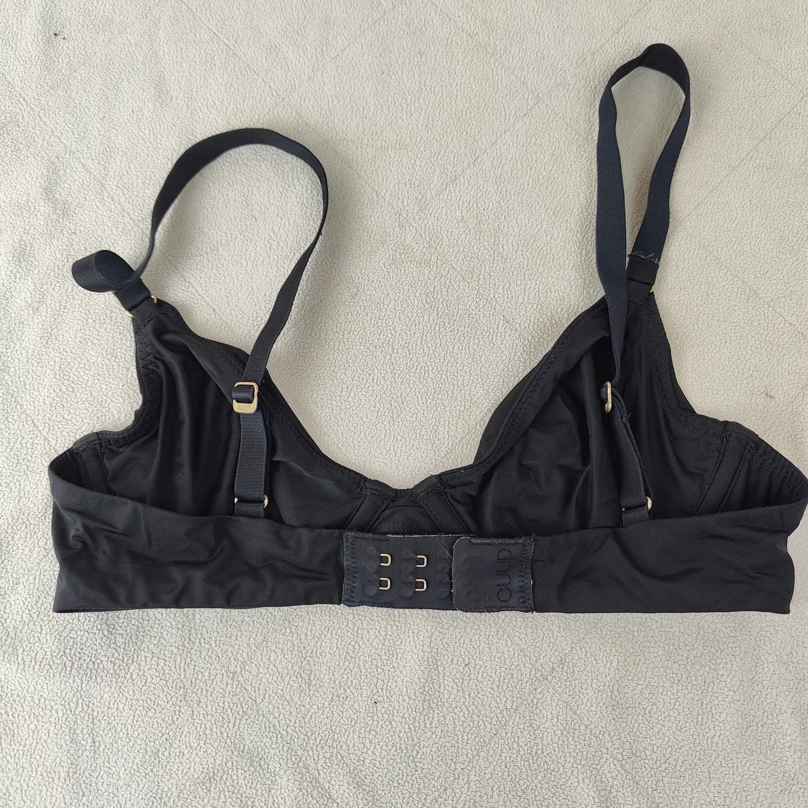 Other Cuup Lot of 2 Demi Bras Size 32B Beige Black Unlined Size ONE SIZE - 4 Thumbnail