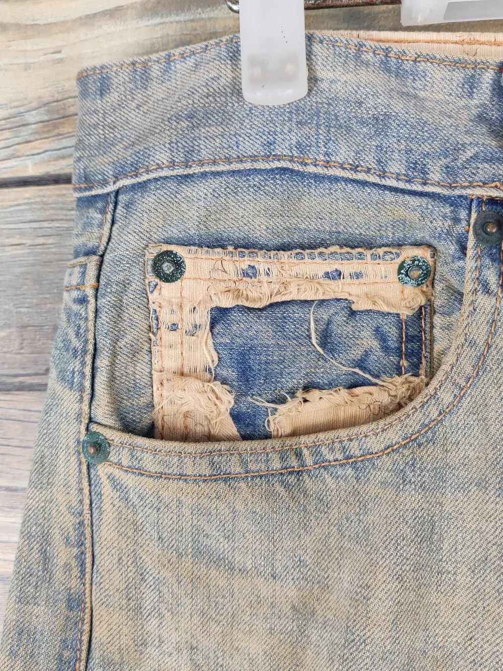 Takeo Kikuchi DL Takeo Kikuchi Blue Faded Distressed Ripped Jeans #W1478 Size US 32 / EU 48 - 12 Thumbnail