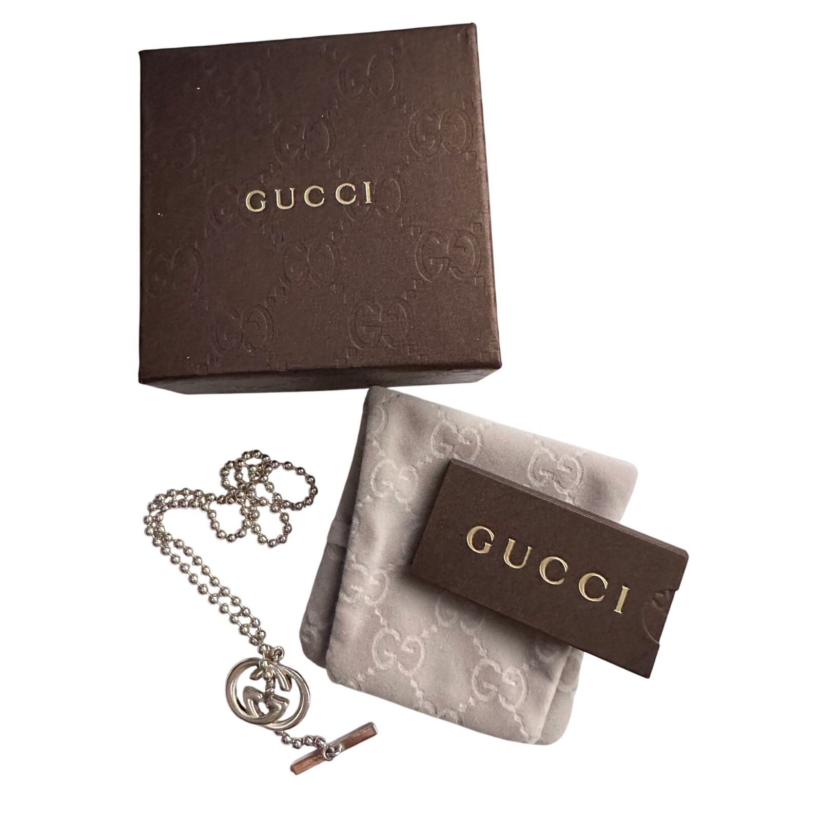 Gucci GUCCI GG Toggle Ball Chain Necklace with Box & Dust Bag Size ONE SIZE - 2 Thumbnail