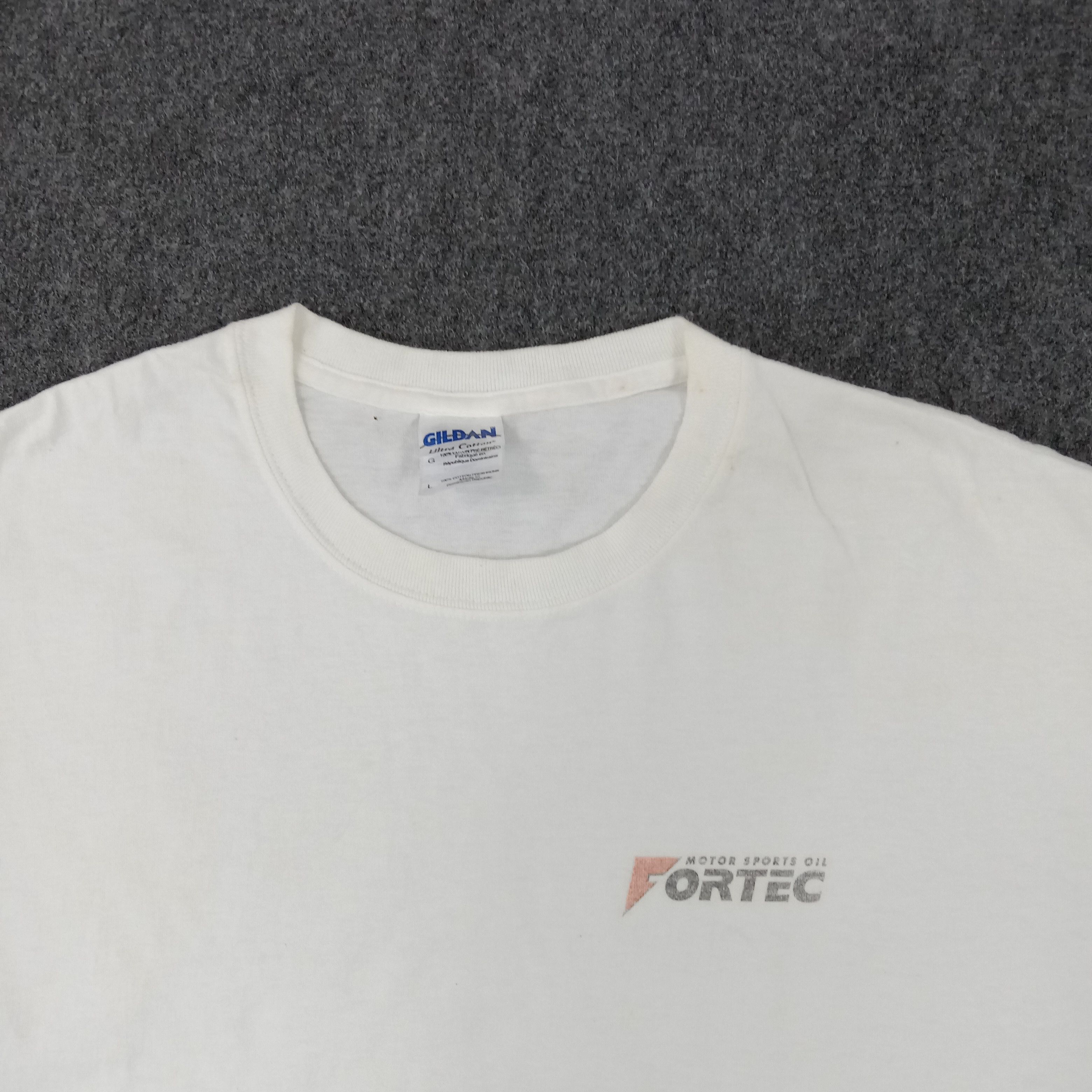 Vintage Fortec Motor Sports Oil Racing Tshirt Size US L / EU 52-54 / 3 - 5 Thumbnail