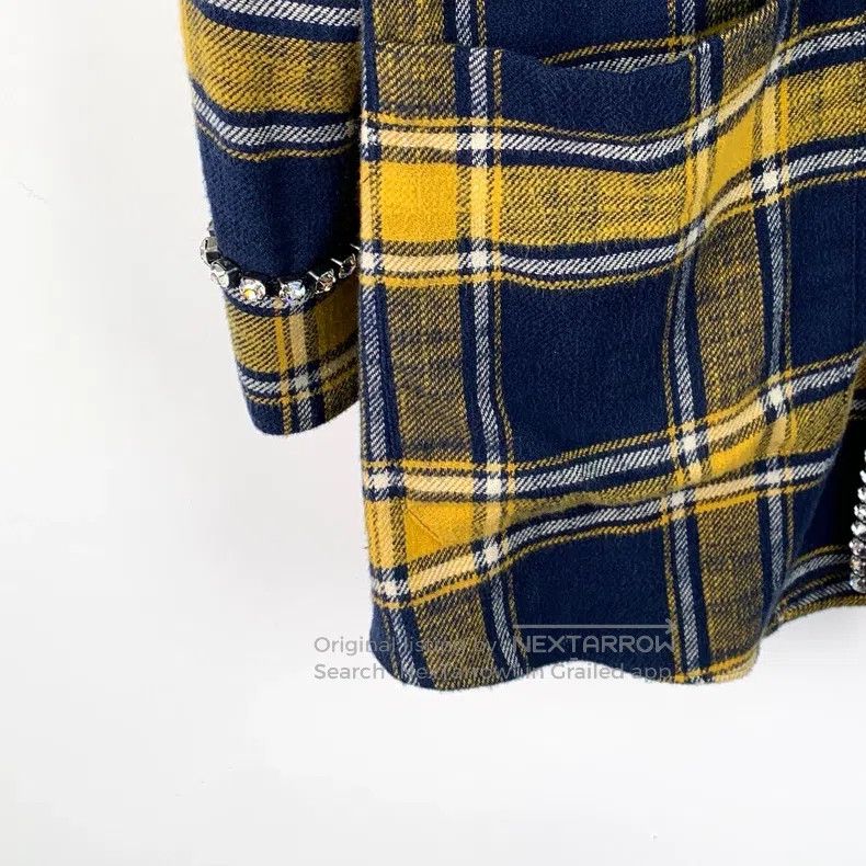 Gucci Gucci Colour-blocked plaid floral sequin diamond-encrusted Size S / US 4 / IT 40 - 4 Thumbnail