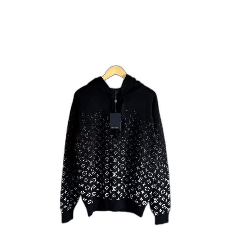 Louis Vuitton Louis Vuitton Black and White Gradient Hoodie Size US M / EU 48-50 / 2 - 1 Thumbnail