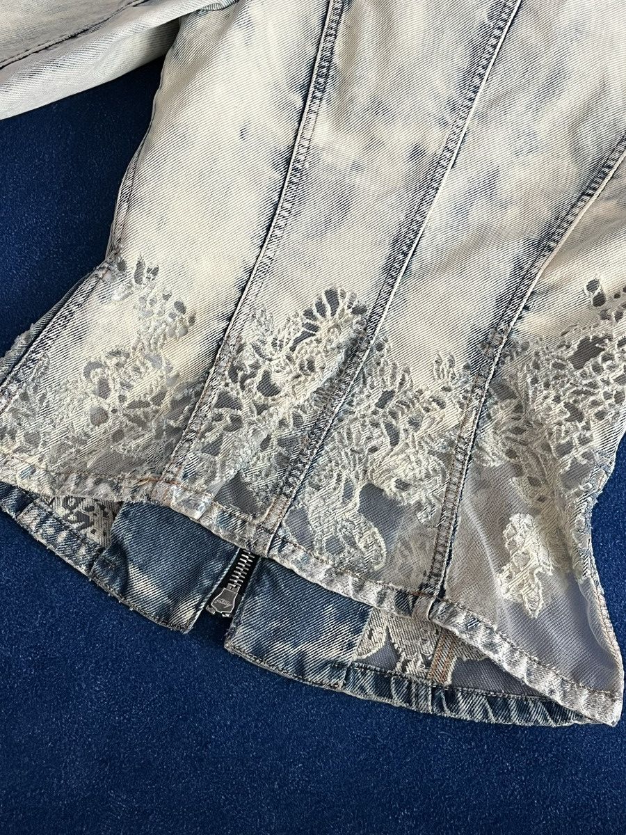 Diesel Diesel Denim Jacket With Lace & Corset Boning Details Size S / US 4 / IT 40 - 3 Thumbnail