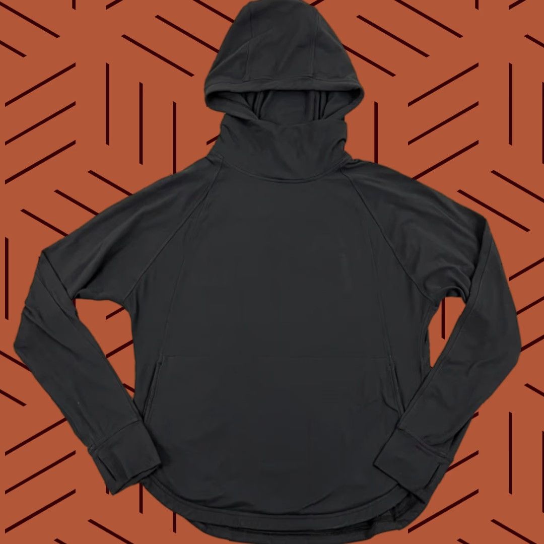 Lululemon Lululemon Hoodie Women Size 8 Black Active Fitness Running Performance High Neck Jacket Long Sleeve Pockets Thumbholes Athletic Regular Size Type Size M / US 6-8 / IT 42-44 - 1 Thumbnail