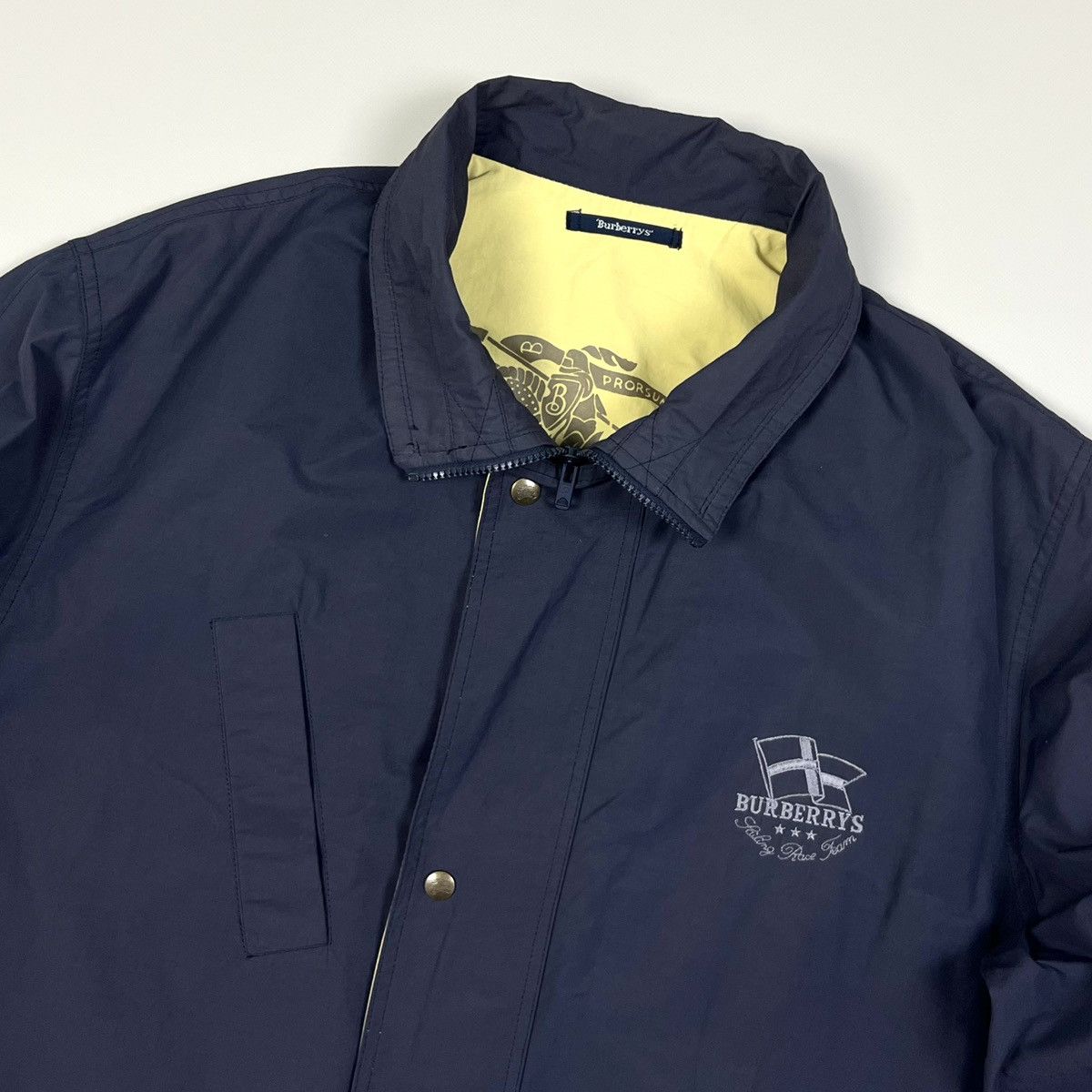 Burberry × Vintage Auth Vintage Burberrys Logo Cotton Jacket Men’s Size M-L Size US L / EU 52-54 / 3 - 10 Thumbnail