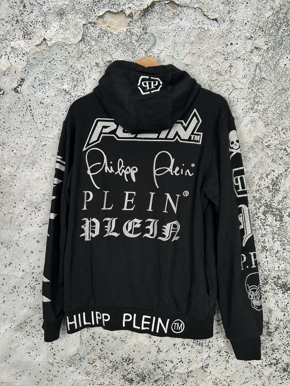 Philipp Plein Philipp Plein Avant Garde Hoodie Affliction Designer Archive Size US L / EU 52-54 / 3 - 5 Thumbnail