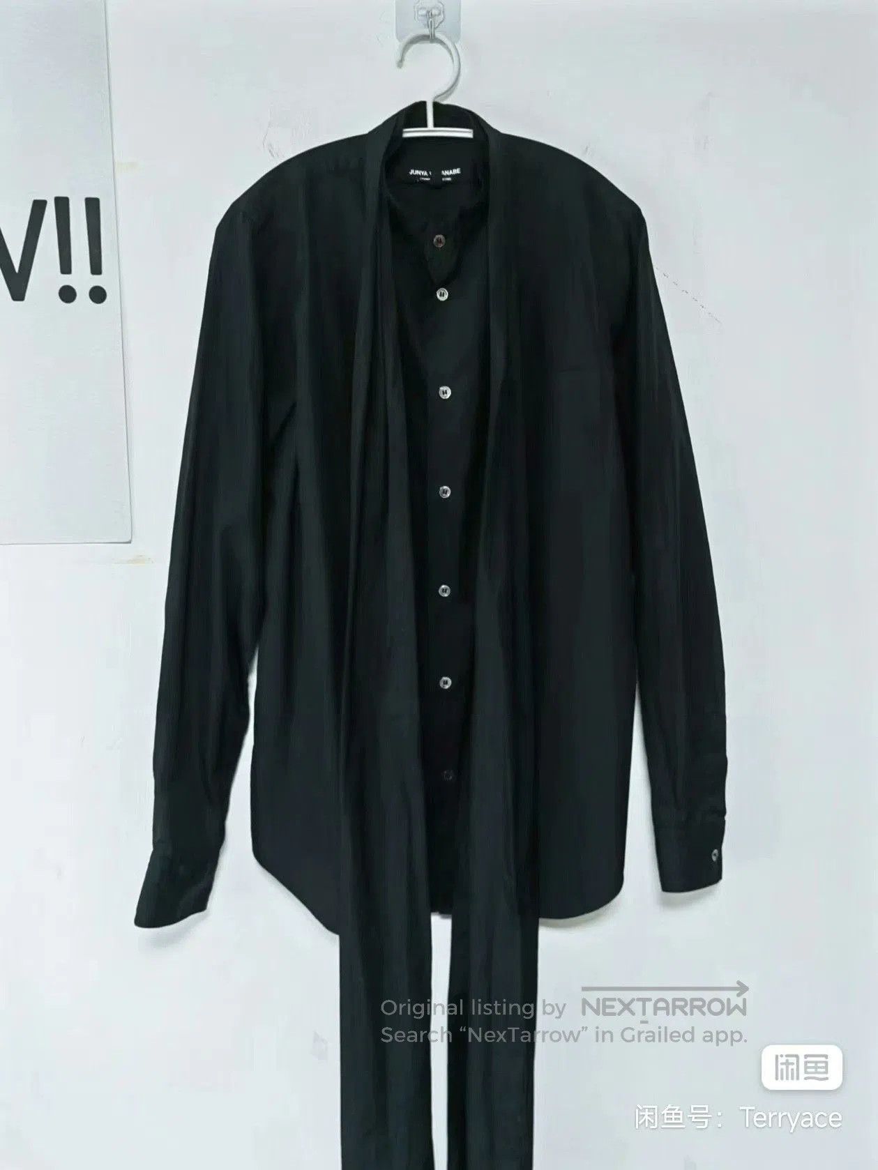 Junya Watanabe Junya Watanabe Black Long Bow Shirt. Size US M / EU 48-50 / 2 - 1 Thumbnail