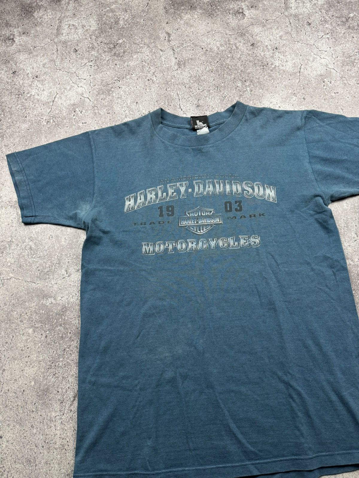 Harley Davidson Vintage Y2K Faded Harley Davidson Kokomo Indiana Biker Tee Size US M / EU 48-50 / 2 - 2 Thumbnail