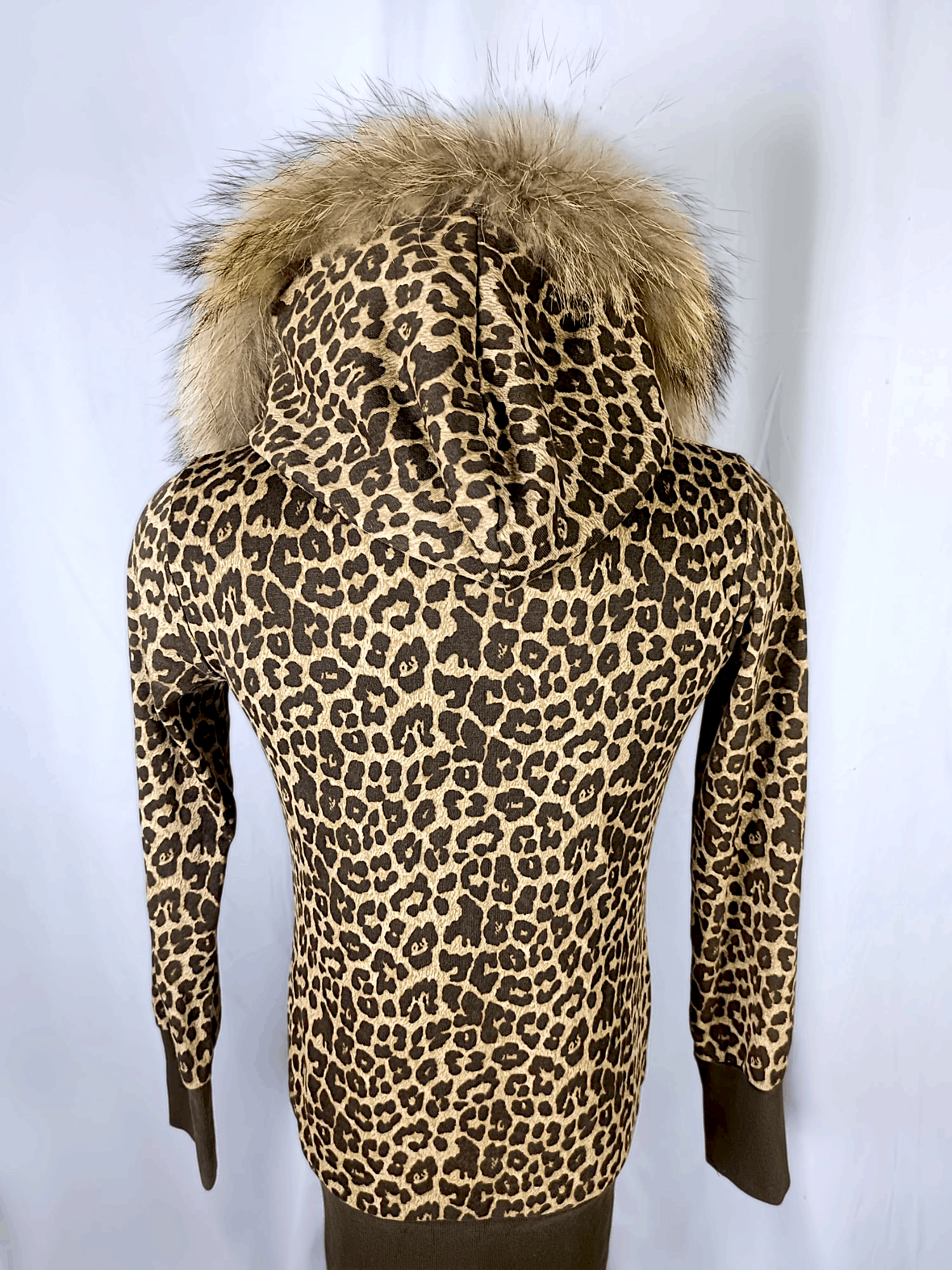 Japanese Brand JOKY GAL Leopard Print Fur Zipper Hoodie Size US S / EU 44-46 / 1 - 11 Thumbnail