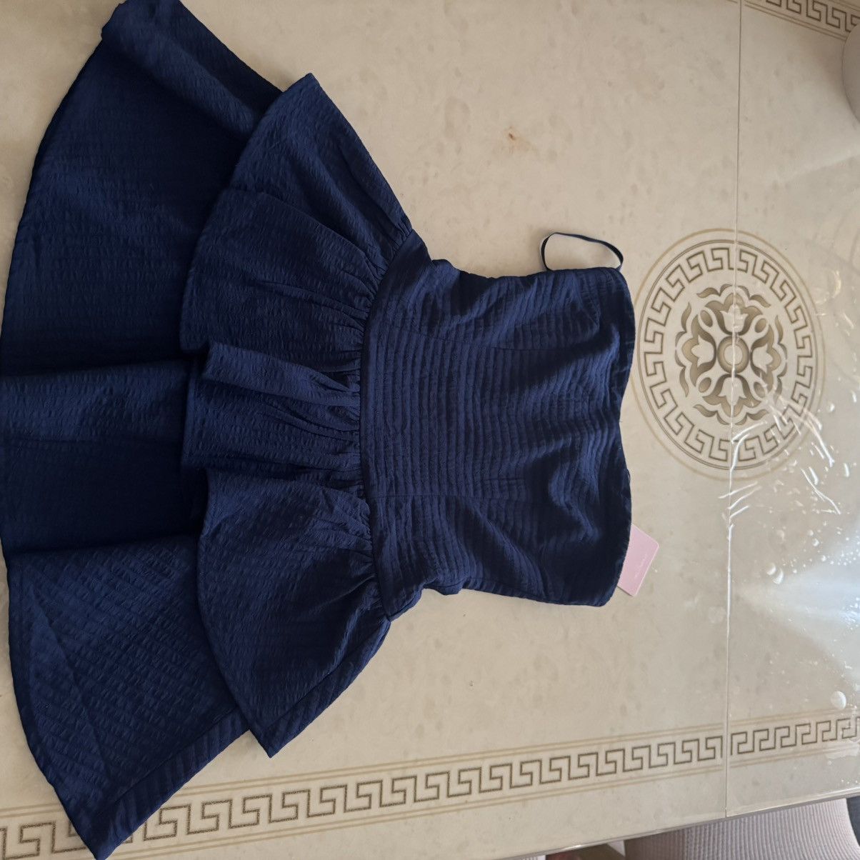 Other Hello Molly Memory Of Love Strapless Navy Blue Mini Dress Size XS / US 0-2 / IT 36-38 - 3 Thumbnail