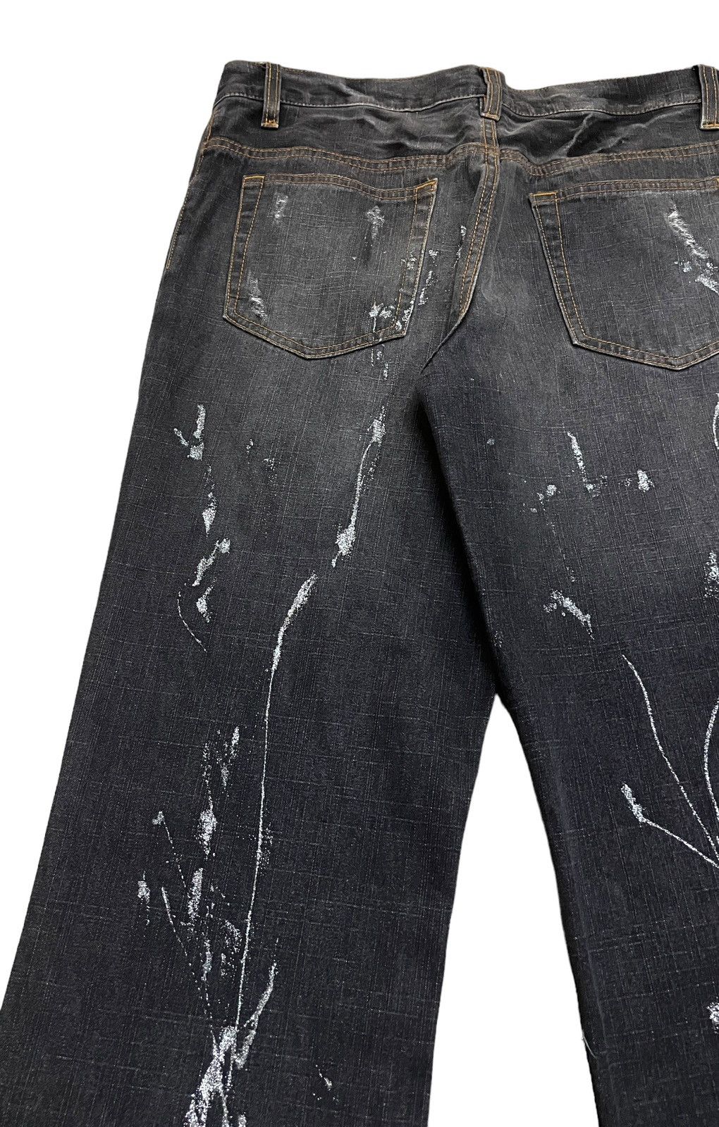 If Six Was Nine Rare Design Vintage Brand Free Brat Flared Jeans 2000s Size US 32 / EU 48 - 4 Thumbnail