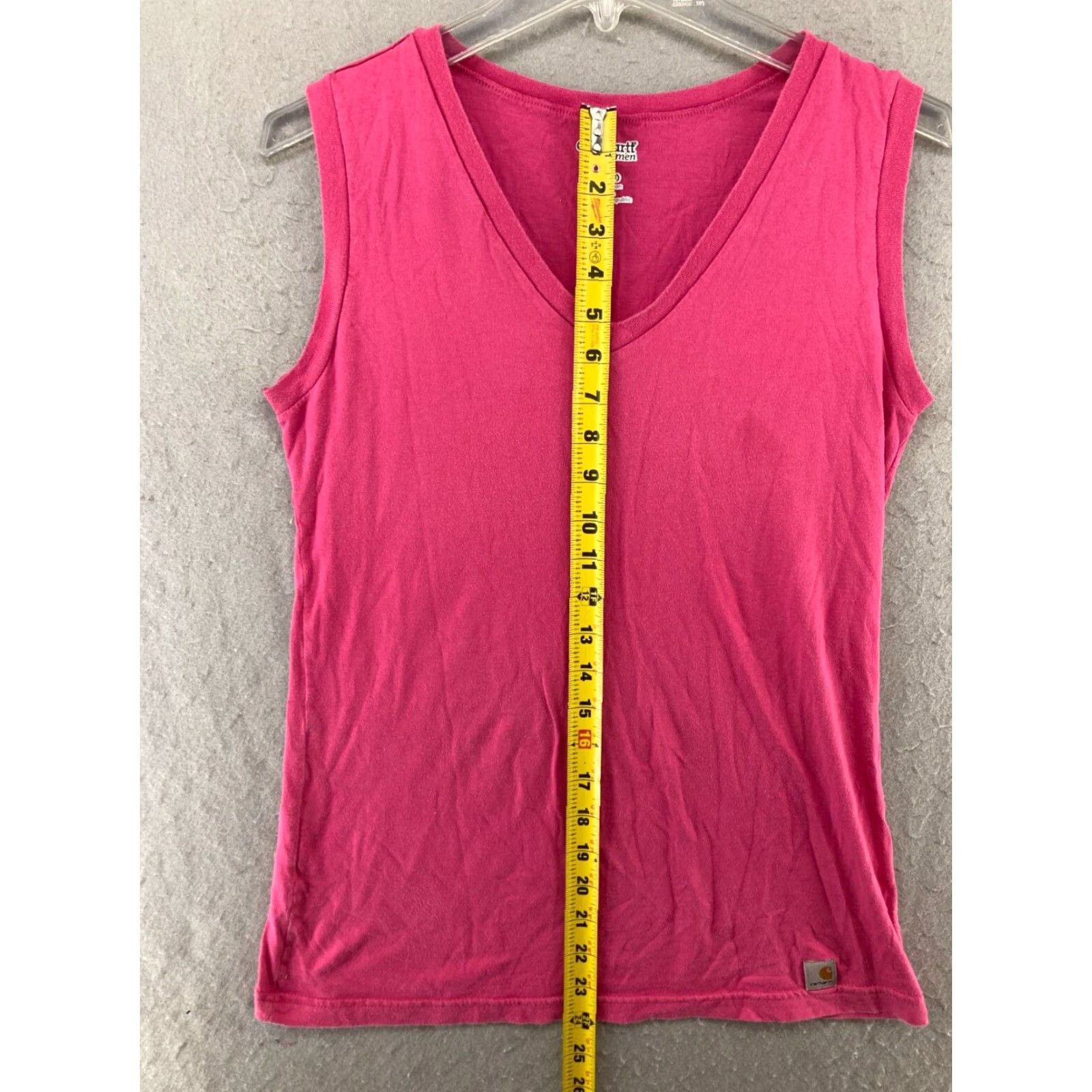 Carhartt Carhartt Women's Tank Top Medium Pink Sleeveless V-Neck Casual Outdoor Workwear Size M / US 6-8 / IT 42-44 - 3 Thumbnail