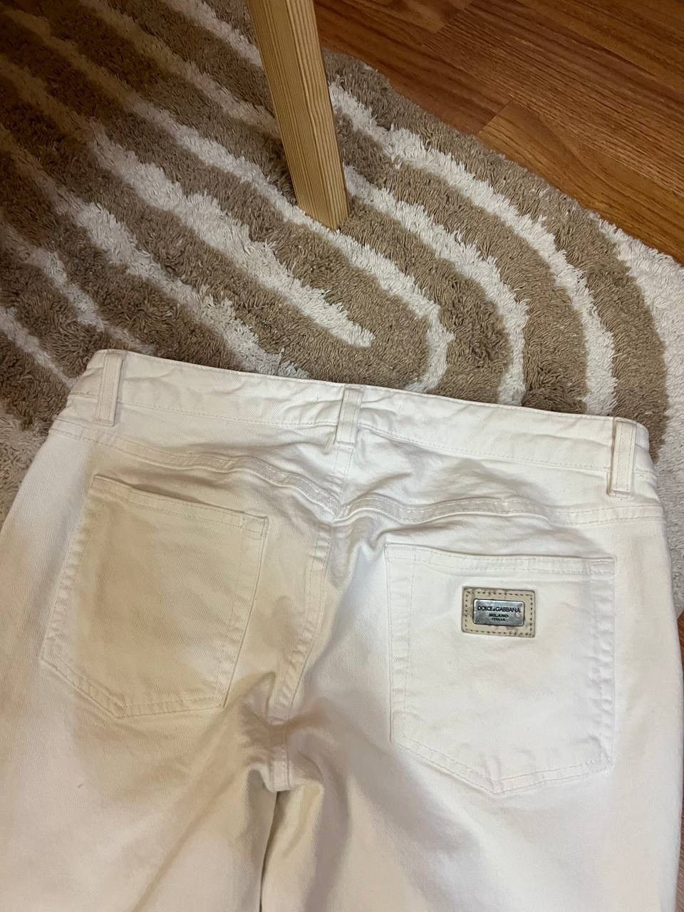 Dolce & Gabbana × Vintage Women’s Dolce&Gabbana Vintage White Pants Size IT40 Size 27" / US 4 / IT 40 - 19 Thumbnail