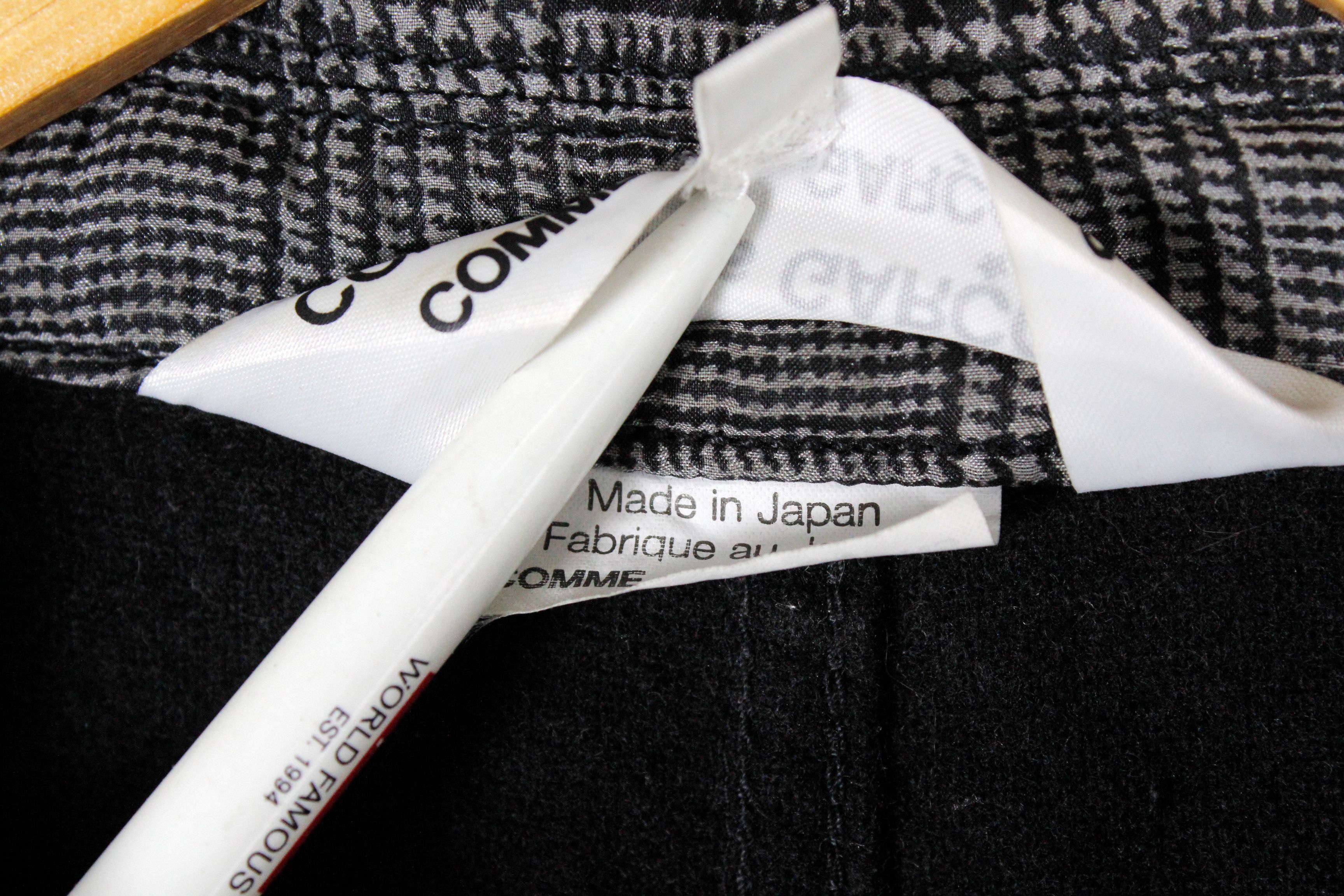 Comme des Garcons Womens Comme des Garcons Houndstooth Silk Nylon Coat Size L / US 10 / IT 46 - 4 Thumbnail
