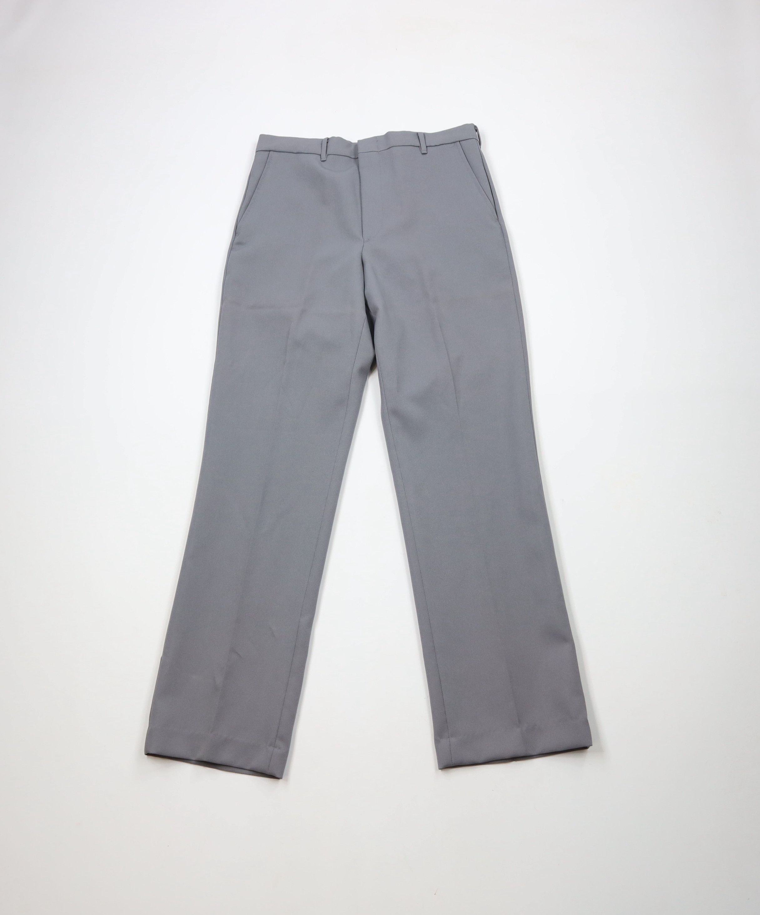 Vintage 70s Streetwear Flared Wide Leg Chino Pants Gray USA