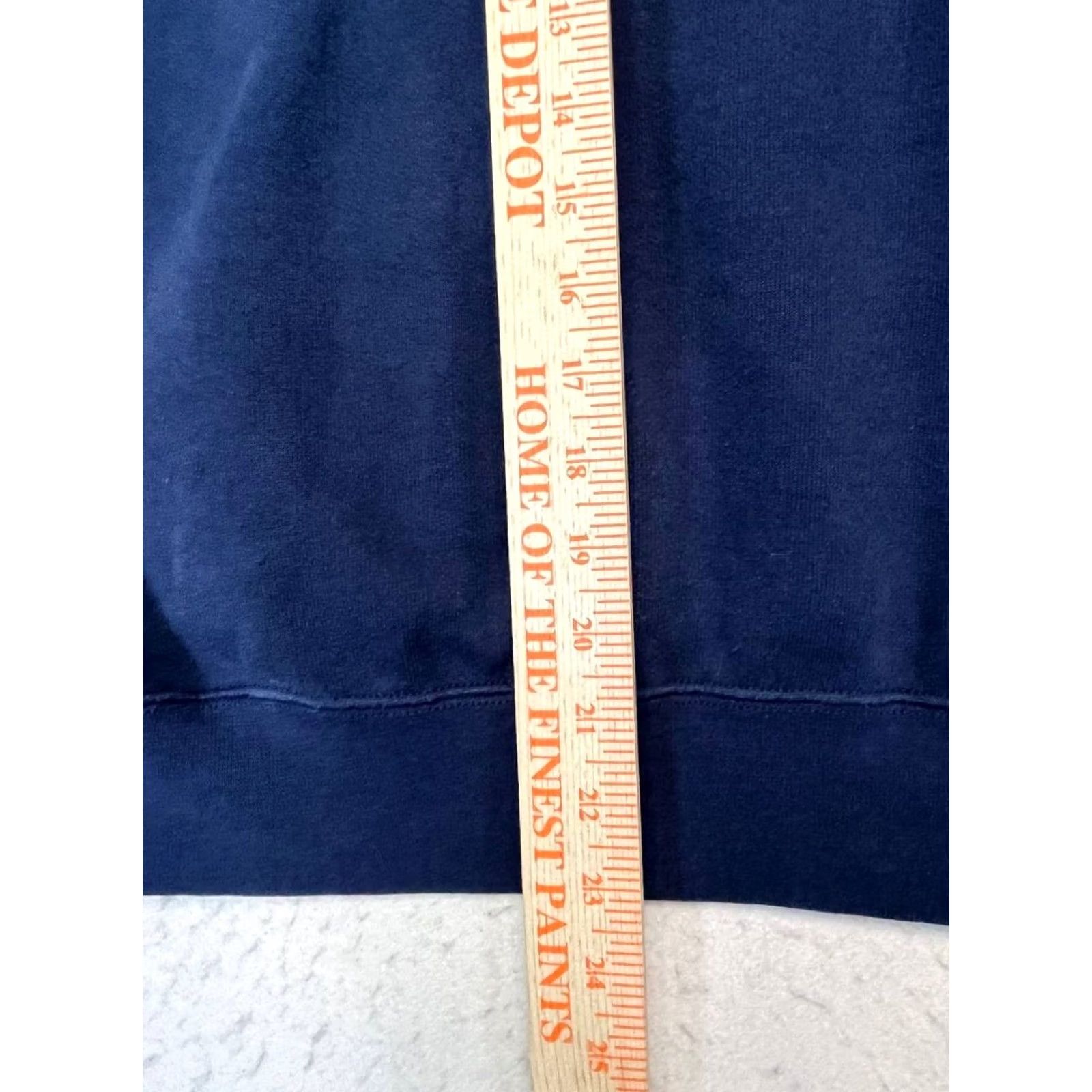 Soffe VINTAGE Soffee USA Navy Hoodie Pullover Size M Navy Logo Hooded Sweatshirt Men Size US M / EU 48-50 / 2 - 5 Thumbnail