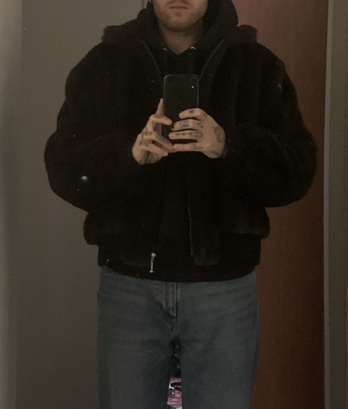Ernest W. Baker Ernest W. Baker Faux Mink Bomber | Grailed