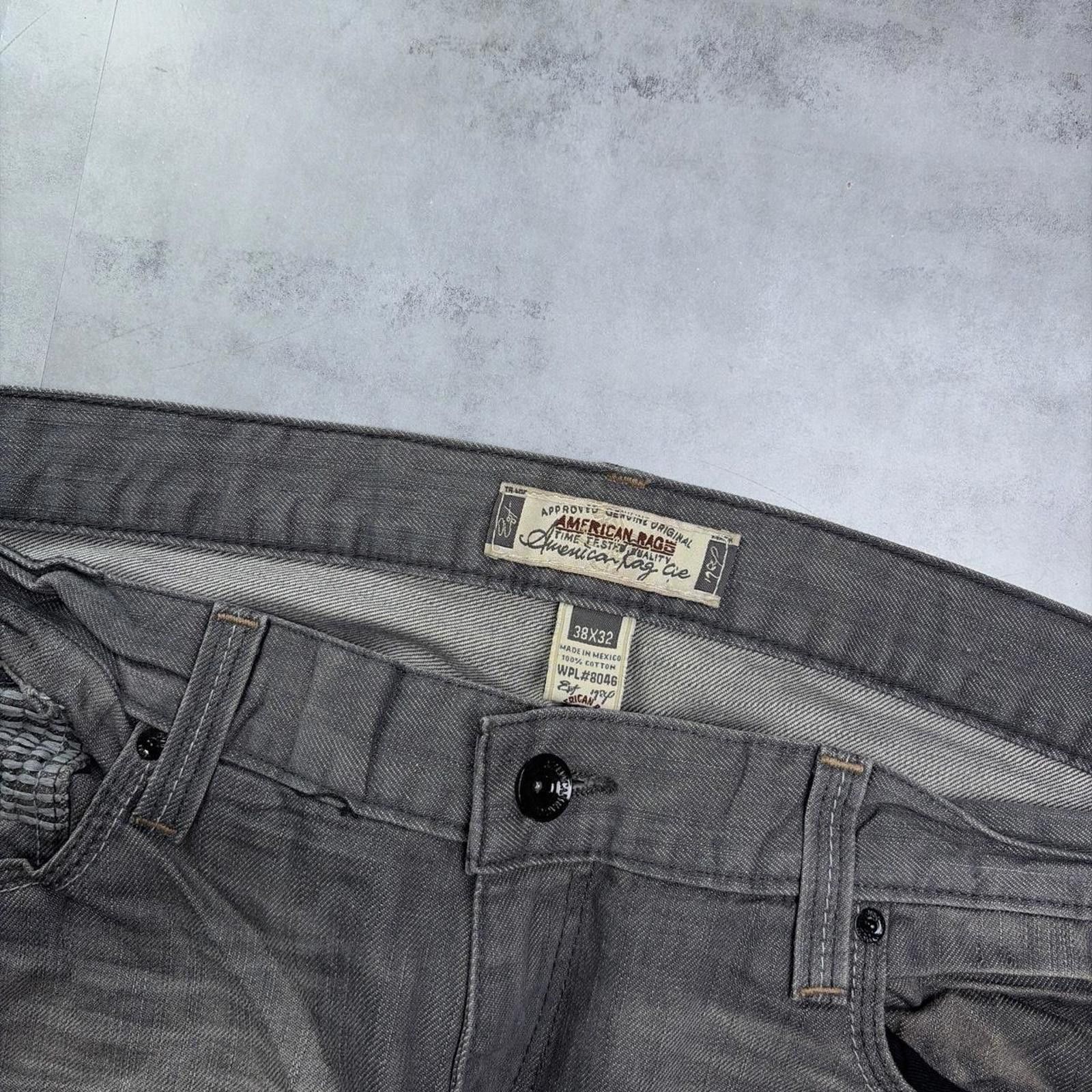 Other Y2K Grey American Rag Grunge Faded Baggy Denim Jeans Size US 38 / EU 54 - 5 Thumbnail