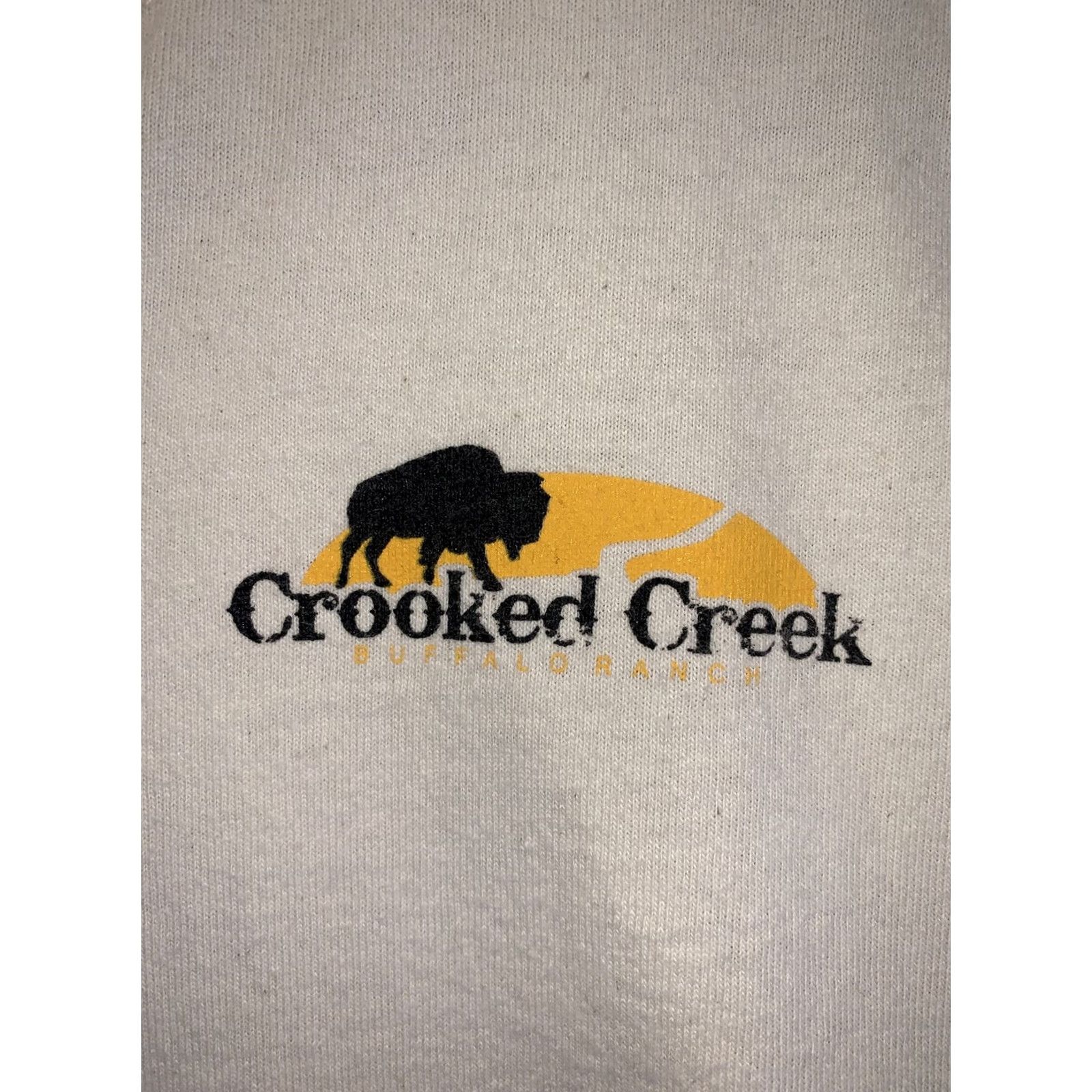 Anvil VINTAGE Crooked Creek Buffalo Ranch Womens T-Shirt Beige 2X Tan 2000s Y2K Anvil Shirt Womens Size XXL / US 16-18 / IT 52-54 - 2 Thumbnail