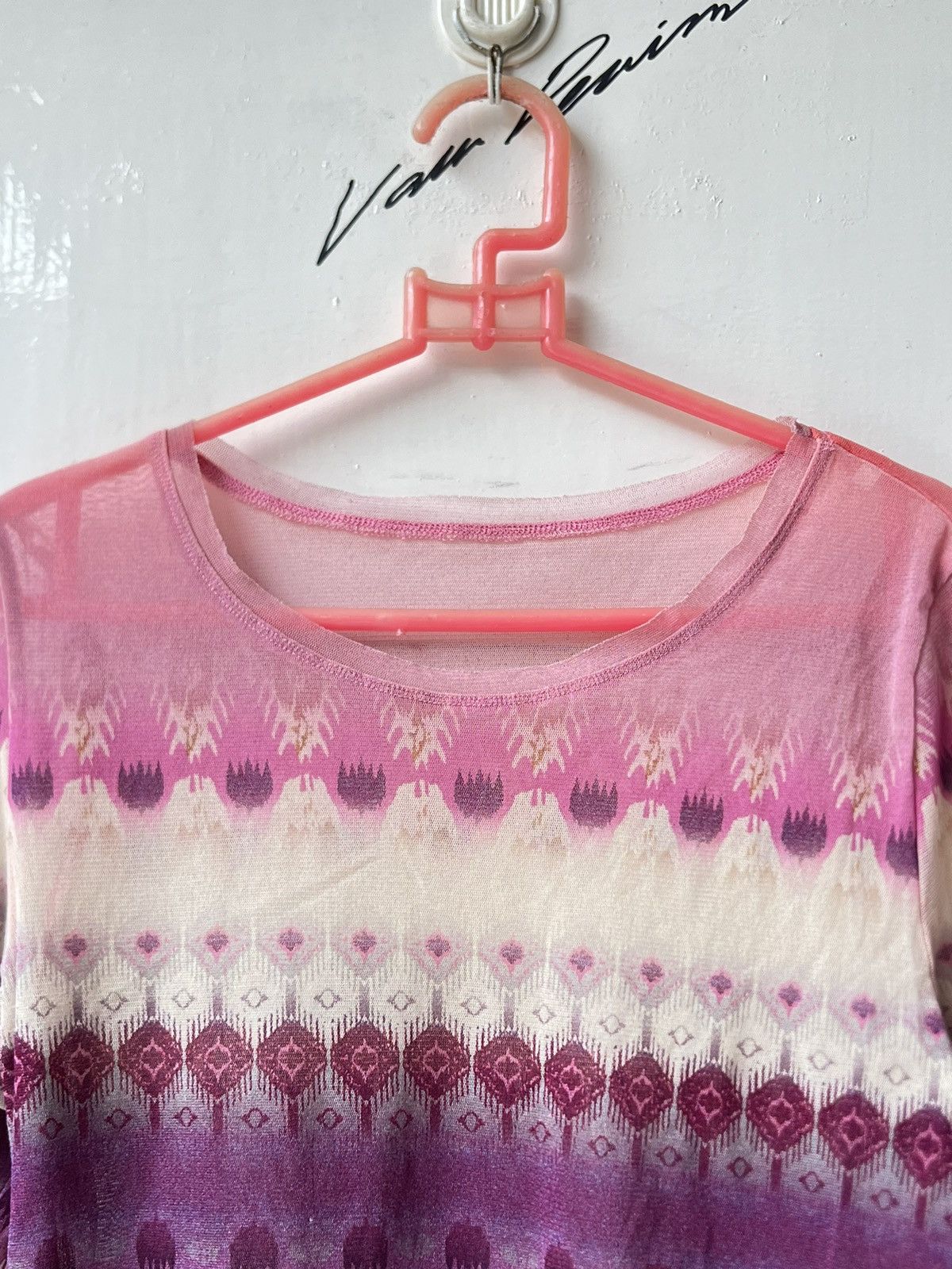 Hiroko Koshino Homme Hiroko Koshino Mesh Motive T-shirt Size US XS / EU 42 / 0 - 10 Thumbnail