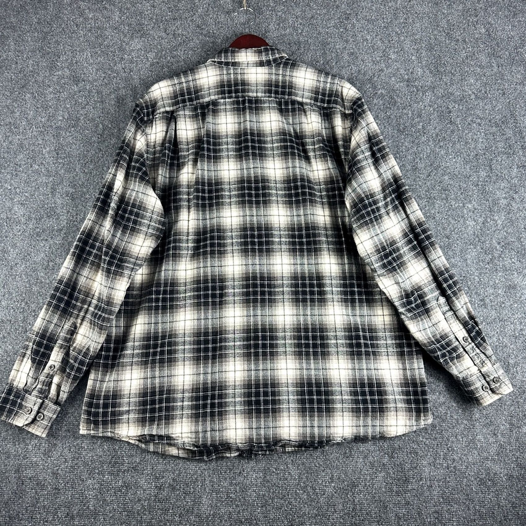 Eddie Bauer Eddie Bauer Plaid Cotton Flannel Button Down Shirt Mens TXL Relaxed Fit Pocket Size US XL / EU 56 / 4 - 7 Thumbnail