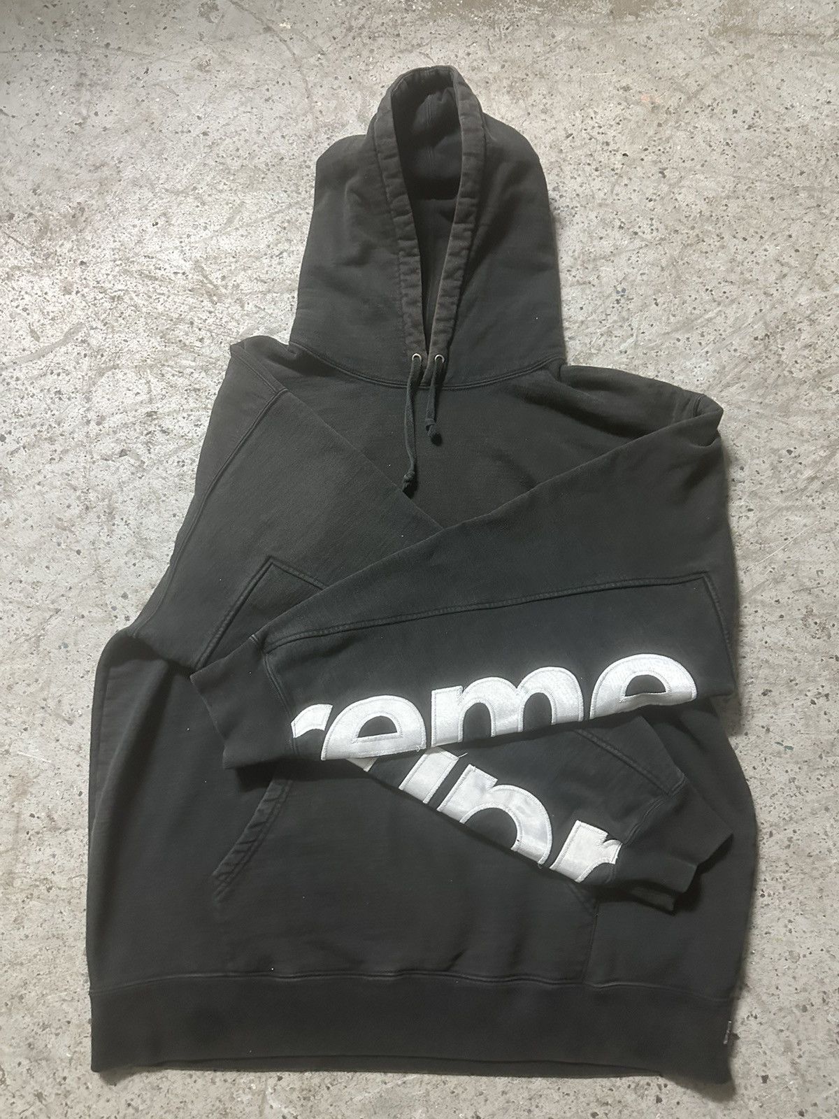 Supreme Supreme Cropped Panels Hooded Sweatshirt Hoodie | Grailed