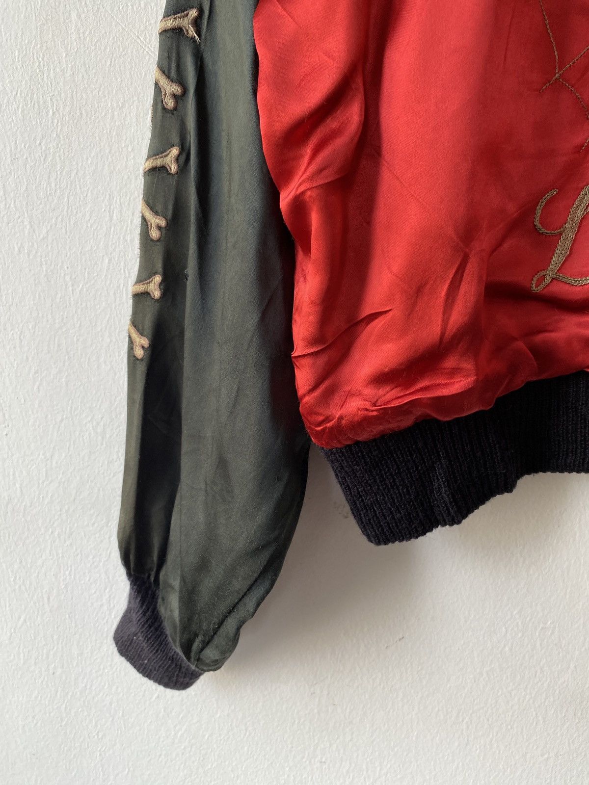 Japanese Brand × Vintage Vintage Crawler Skulls Spider Embroidery Japan Rayon Jacket Size US M / EU 48-50 / 2 - 14 Thumbnail
