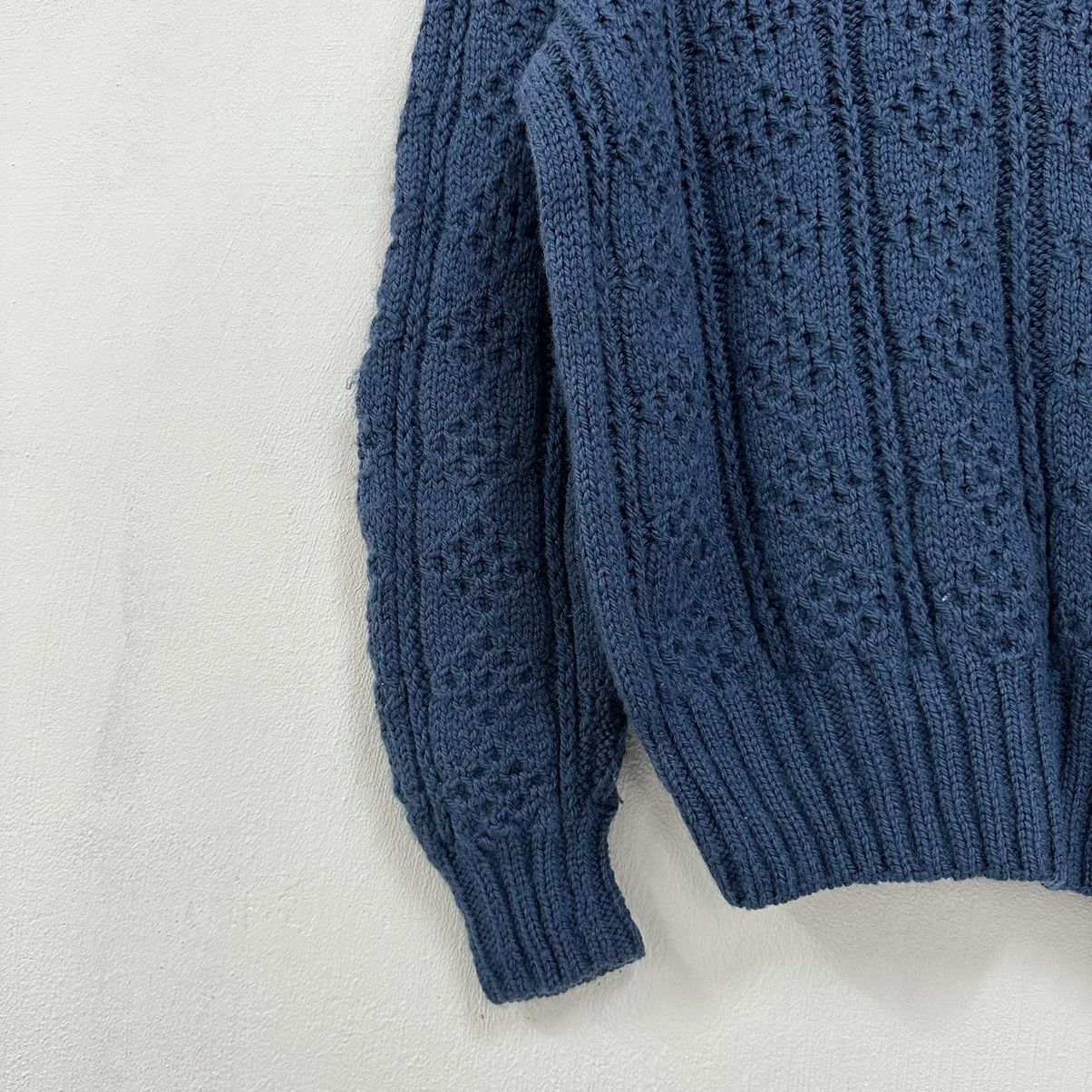 Aran Isles Knitwear × Japanese Brand × Vintage Vintage Japanese Japan Knitwear Diamond Sweater Jumper Size US L / EU 52-54 / 3 - 5 Thumbnail