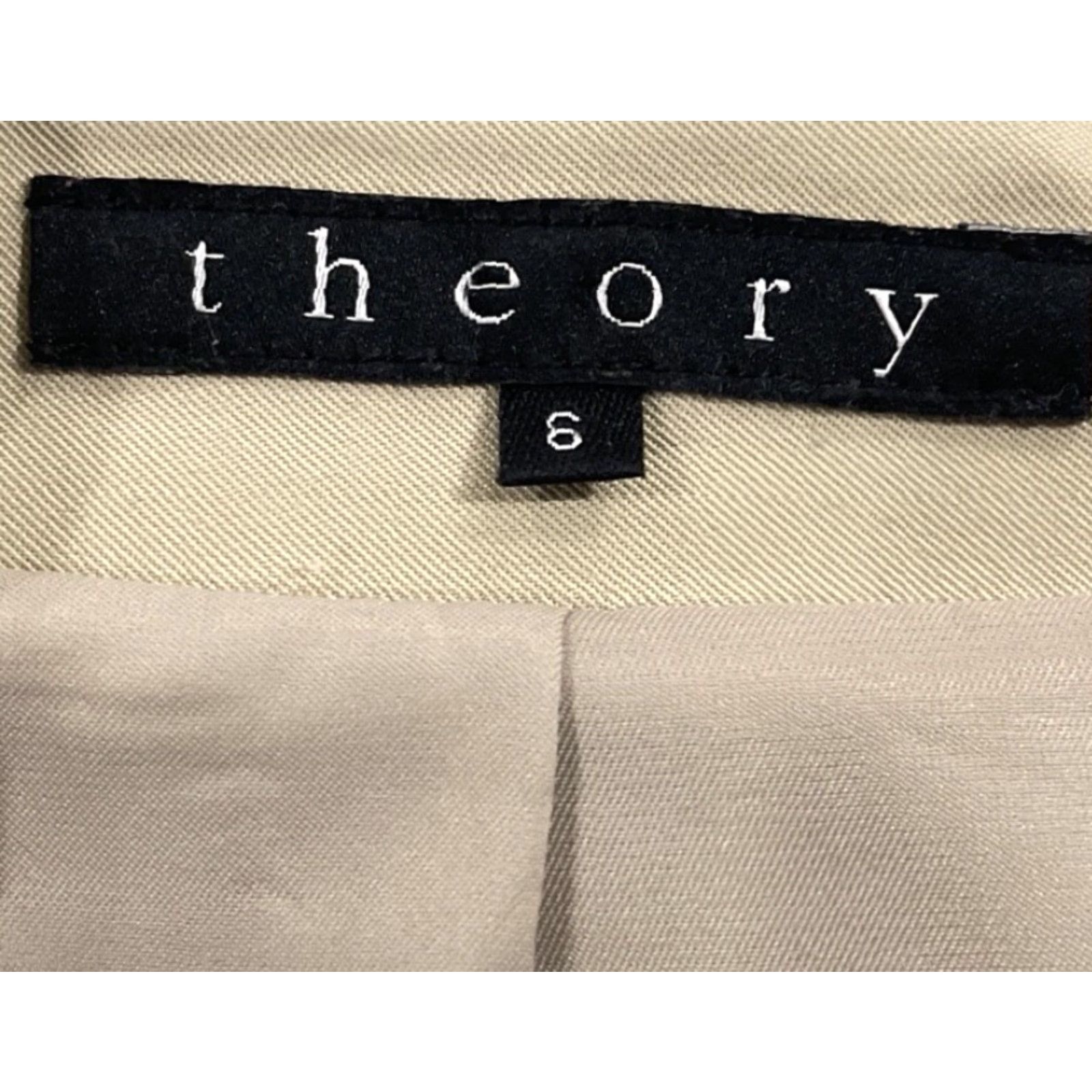 Theory Theory Blazer Women Jacket Blazer Size 6 Tan USA Button Long Sleeve Lined Pockets Classic Fit Casual Workwear US Made Size M / US 6-8 / IT 42-44 - 4 Thumbnail