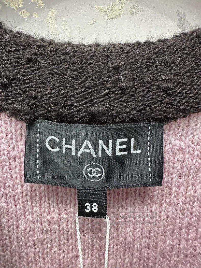 Chanel Chanel 24 autumn and winter pink and black knitted vest Size XS / US 0-2 / IT 36-38 - 2 Thumbnail