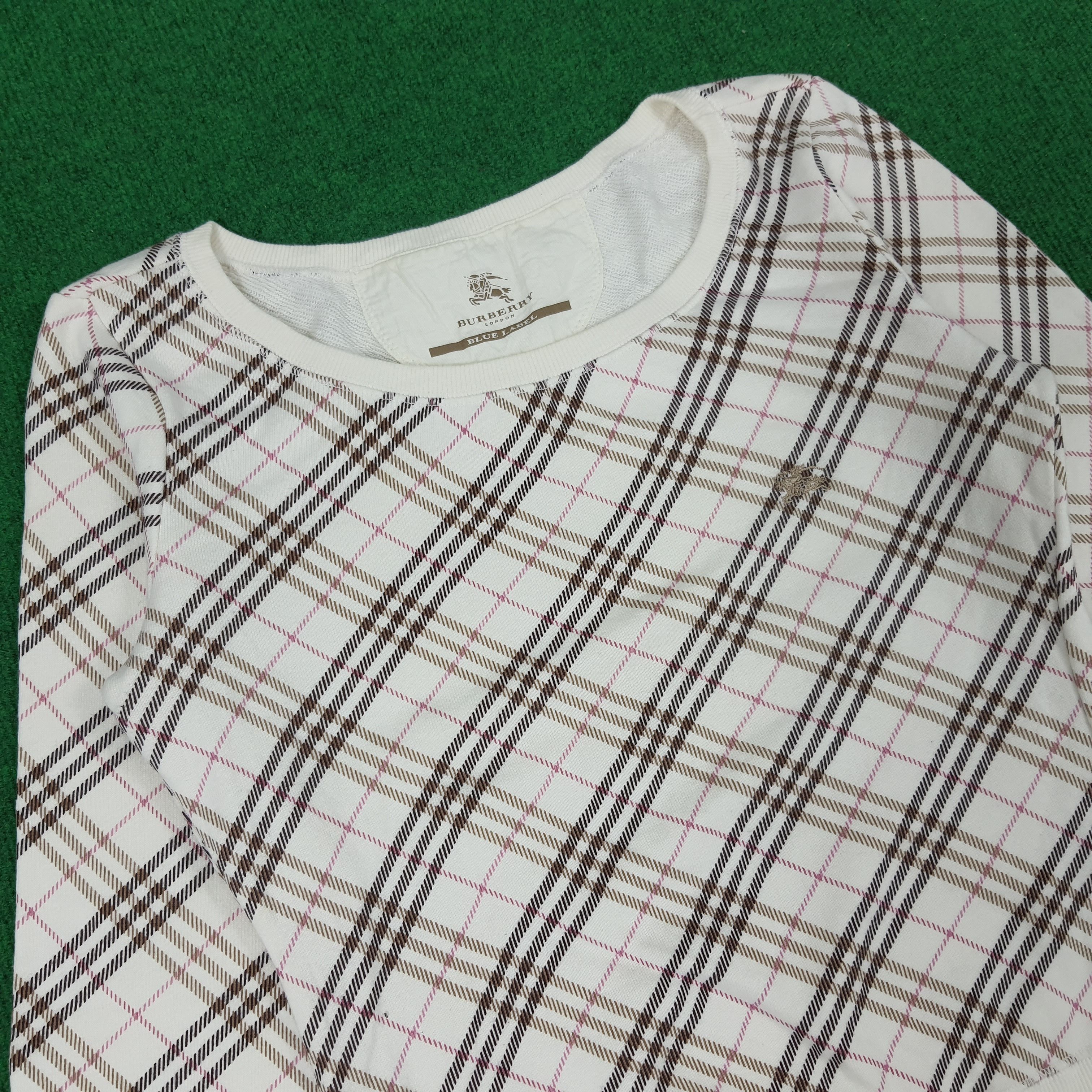 Burberry × Vintage Vintage Burberry Blue Label Long Sleeve Shirt Size XS / US 0-2 / IT 36-38 - 2 Thumbnail