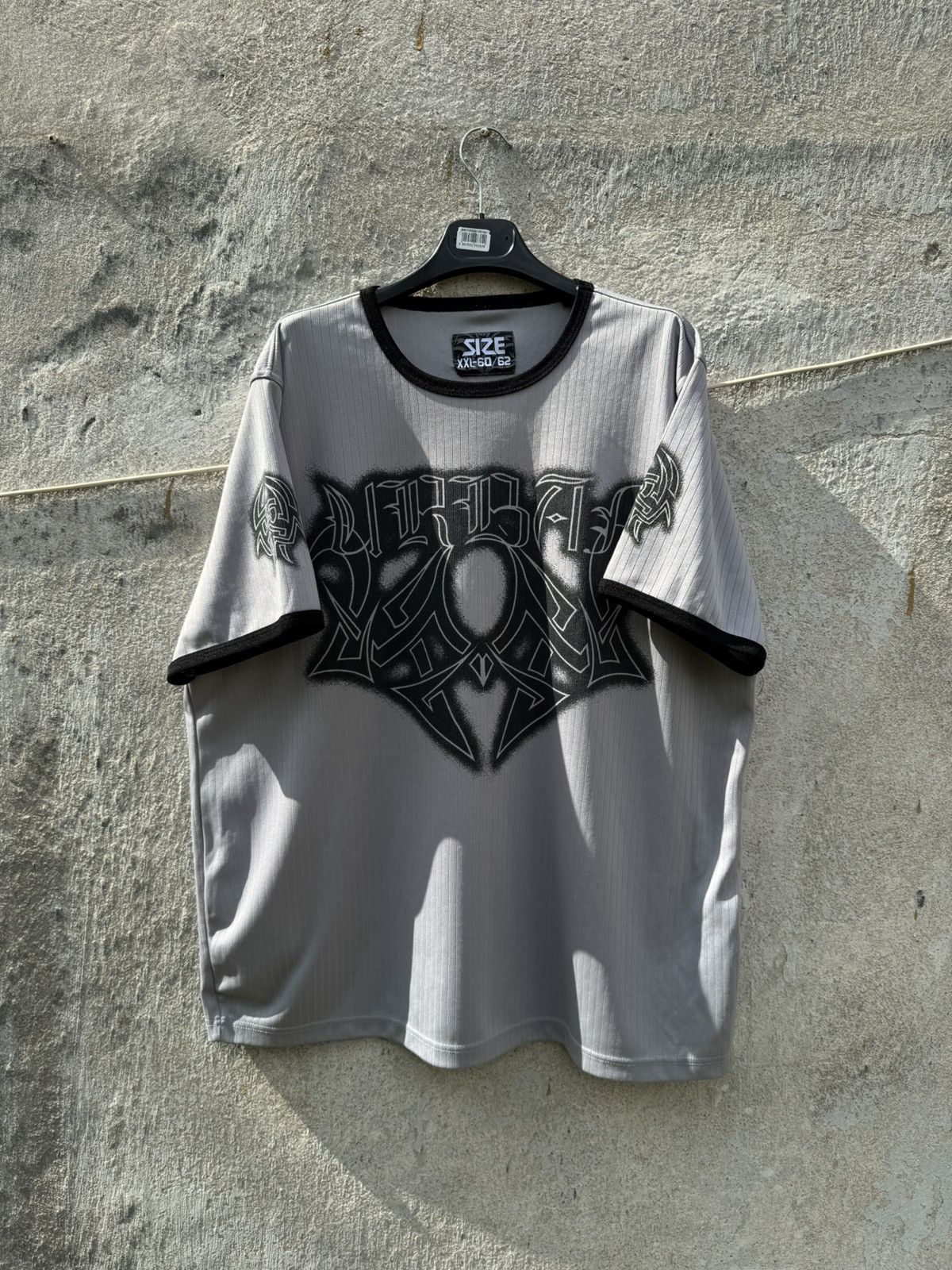 Tribal Streetwear Affliction Type Tribal Grey Tee Rave Graffiti Punk Grunge Size US XXL / EU 58 / 5 - 2 Thumbnail