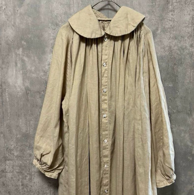 Kapital Linen Peter Pan Collar Long Coat-2506 Size US S / EU 44-46 / 1 - 4 Thumbnail