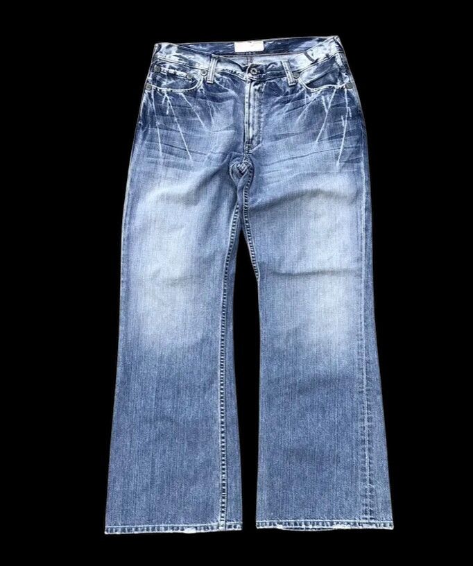 Japanese Brand FLARED⚡️⚡️BKE WASHED BLUE DENIM Size US 34 / EU 50 - 1 Thumbnail