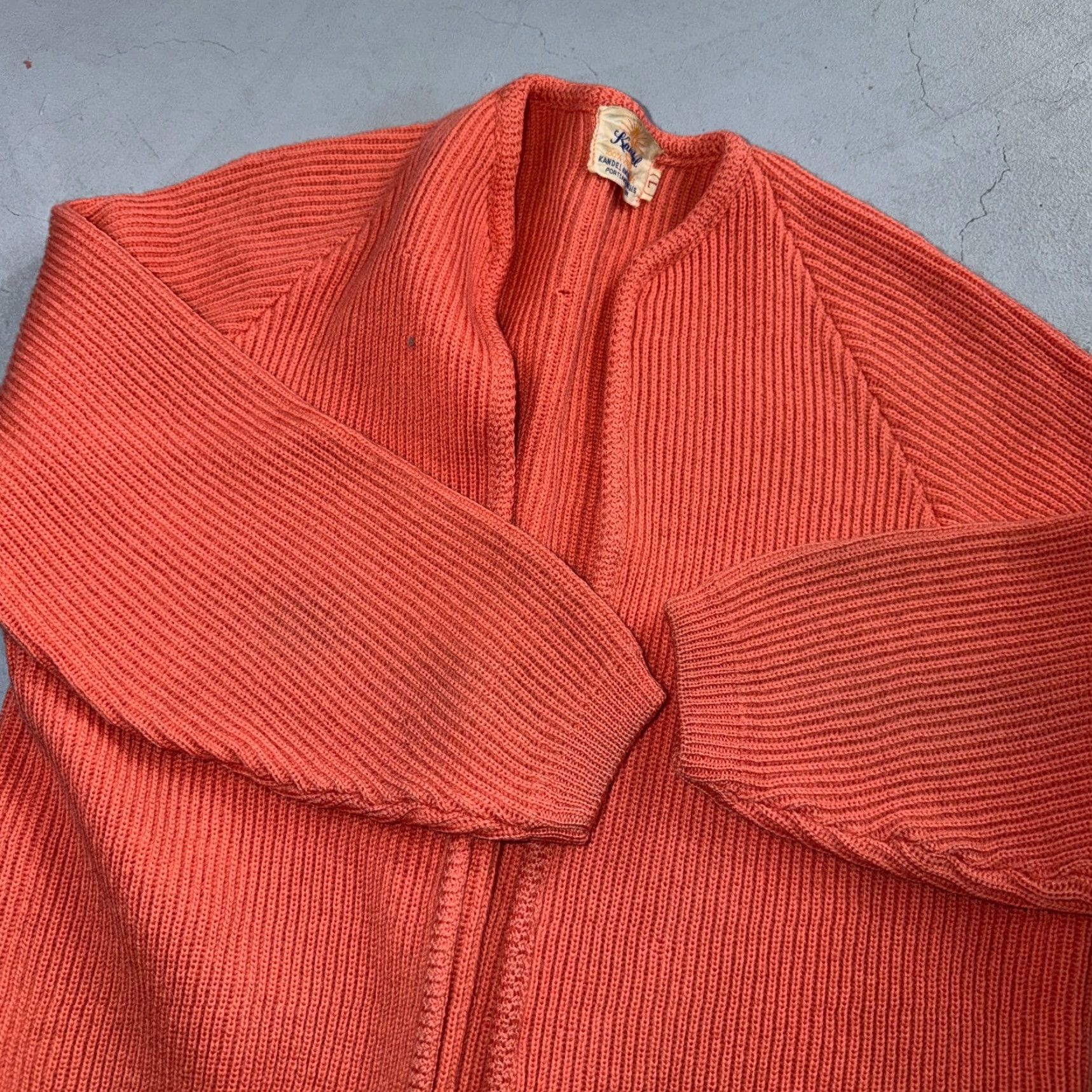 Vintage VINTAGE Kandel Oregon Woolen Mills Open Front Wool Sweater Cardigan Rockabilly L 50s Size L / US 10 / IT 46 - 7 Thumbnail