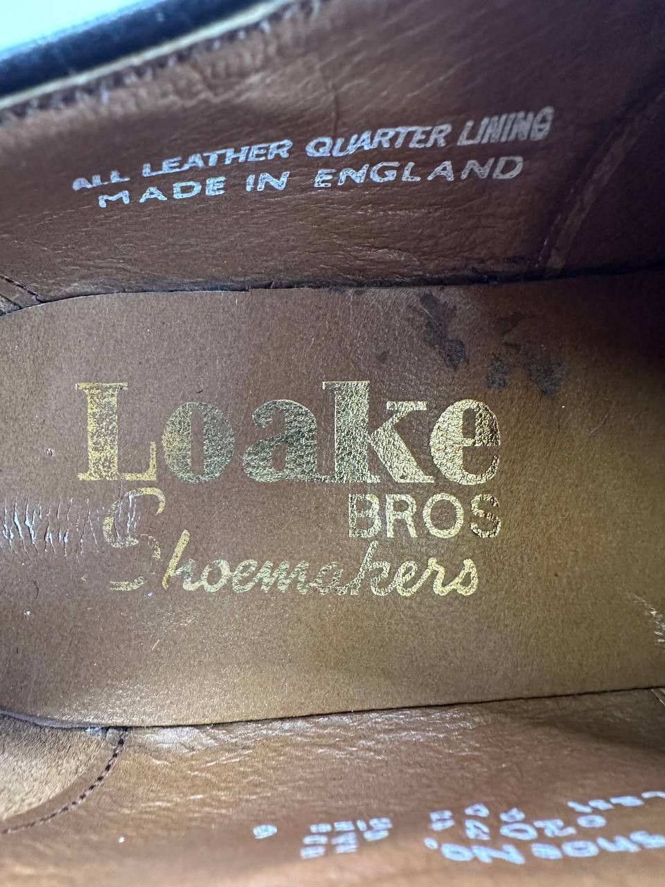 Loake Loake Bros Brown Derby Shoes Made in England Leather Sole Size US 7 / EU 40 - 13 Thumbnail
