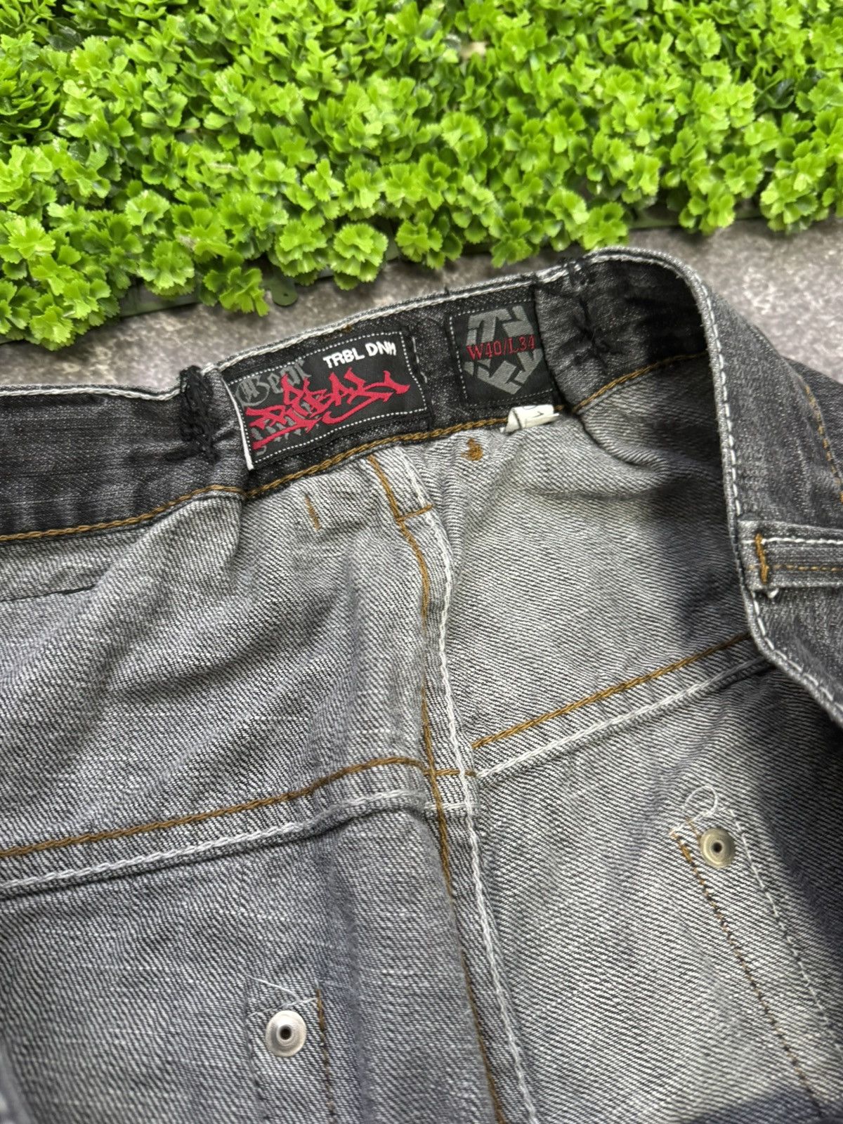 Japanese Brand distressed opium affliction style tribaldenim jeans Size US 34 / EU 50 - 20 Thumbnail