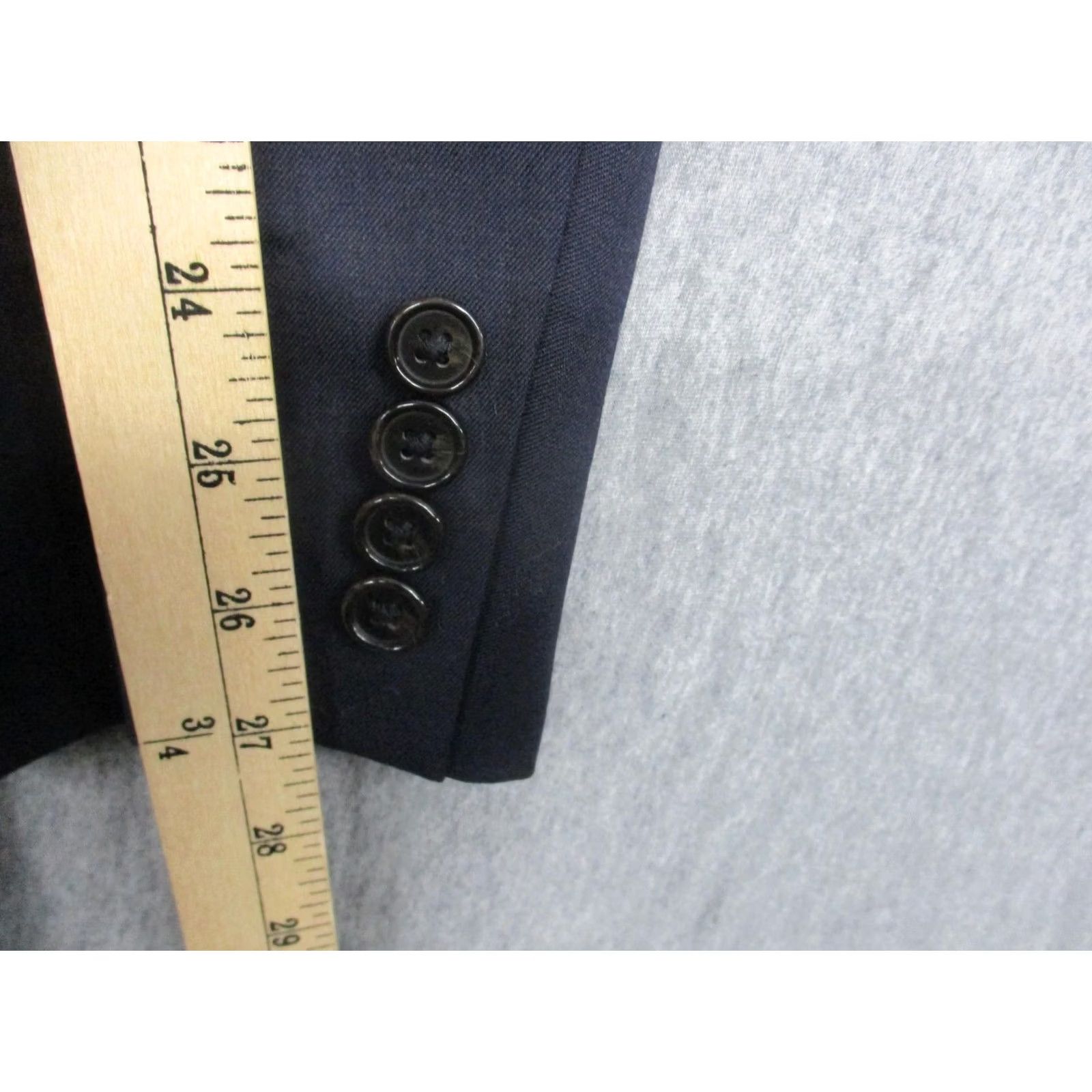 Ralph Lauren Lauren Ralph Lauren Blazer Jacket Mens 48L Blue Wool Sport Coat Classic 2 Button Size 48R - 5 Thumbnail