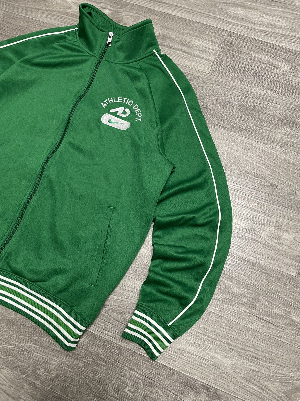 Nike Vintage Nike Athletic Dept. Green Track Jacket Size US M / EU 48-50 / 2 - 5 Thumbnail