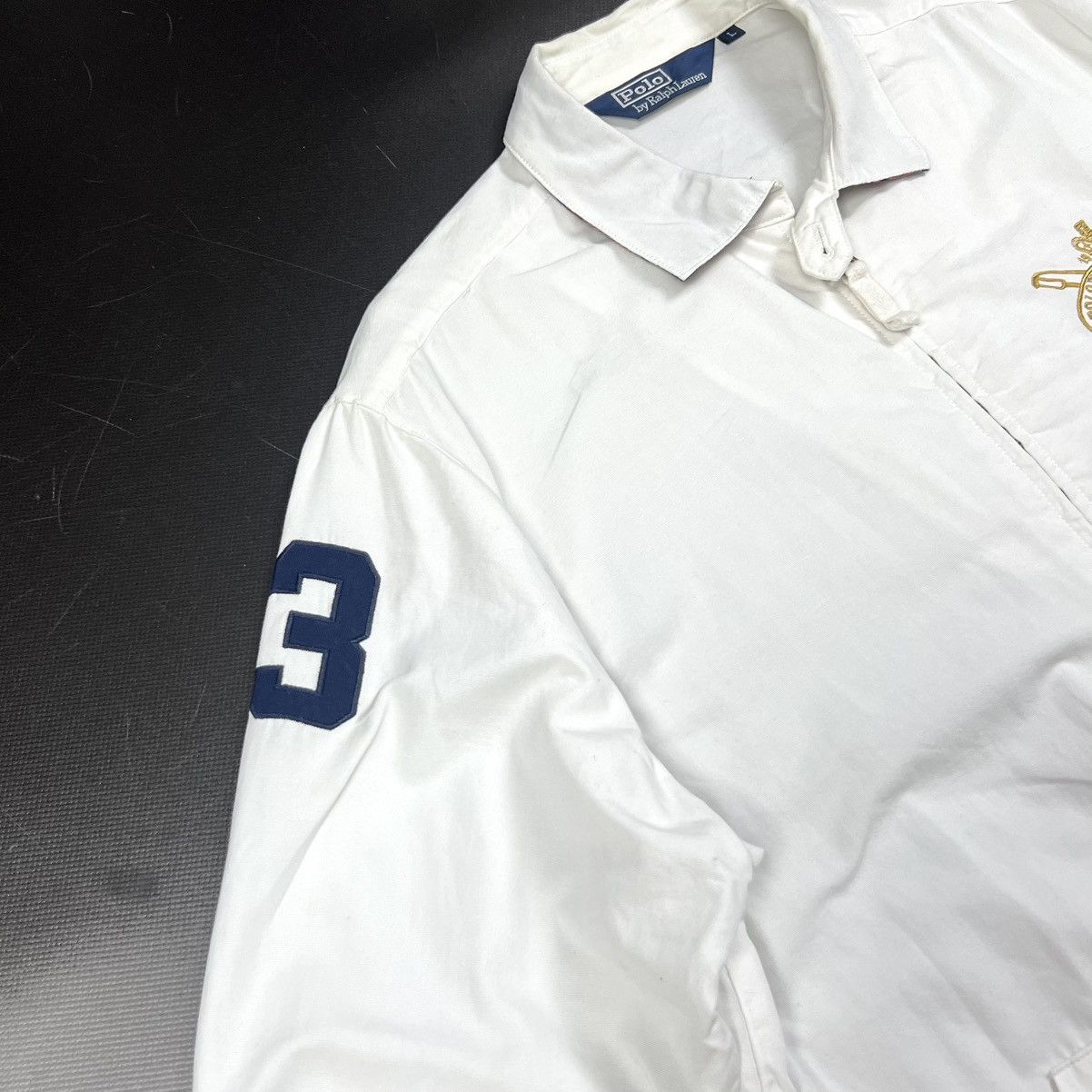 Polo Ralph Lauren × Vintage Vintage Polo Ralph Lauren Logo #3 Cotton Casual Owershirt -L Size US L / EU 52-54 / 3 - 7 Thumbnail