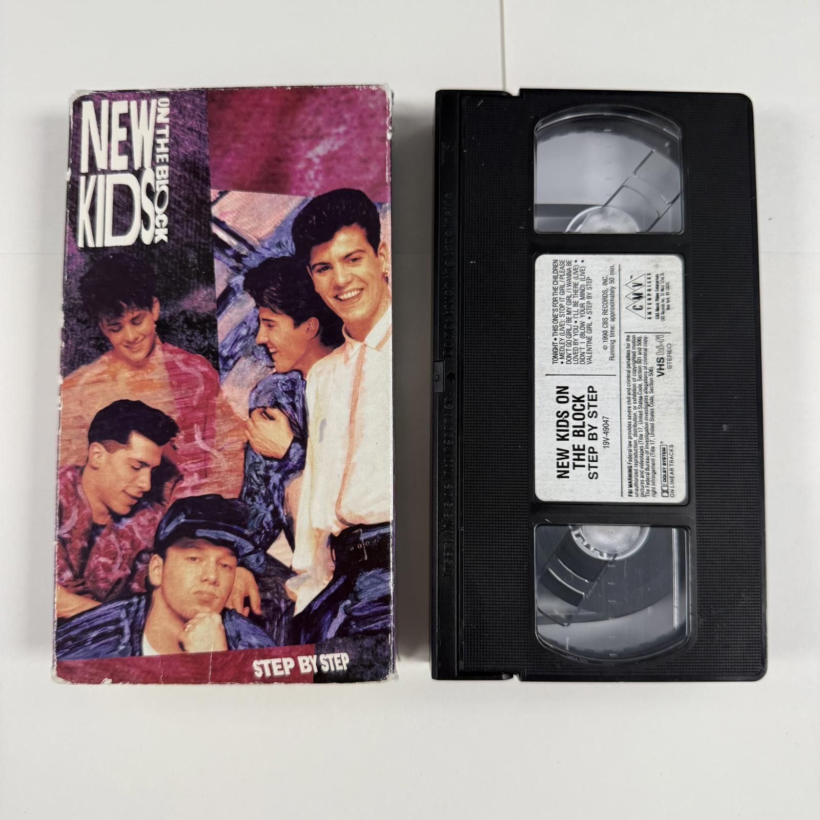 Designer New Kids on the Block Step by Step VHS RARE Original 1990 Size ONE SIZE - 9 Thumbnail