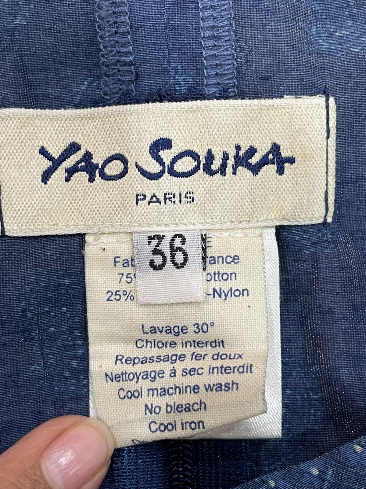 Japanese Brand Yao Souka Non Sleeve Blouse Size XS / US 0-2 / IT 36-38 - 5 Thumbnail