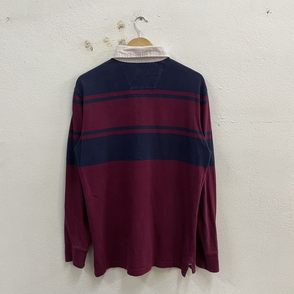 Nautica × Vintage 🔥Vintage Nautica Small Logo Stripes Polos Rugby Shirts Size US L / EU 52-54 / 3 - 2 Thumbnail