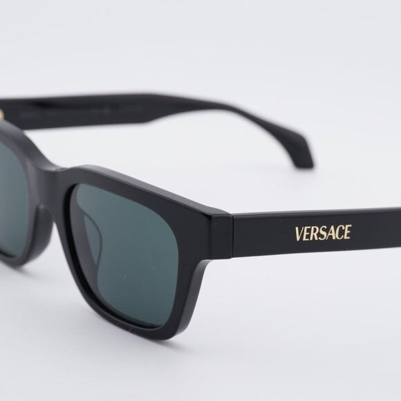 Versace Versace VE4486F GB1/87 Sunglasses Shiny Black Square Frame Size ONE SIZE - 8 Thumbnail