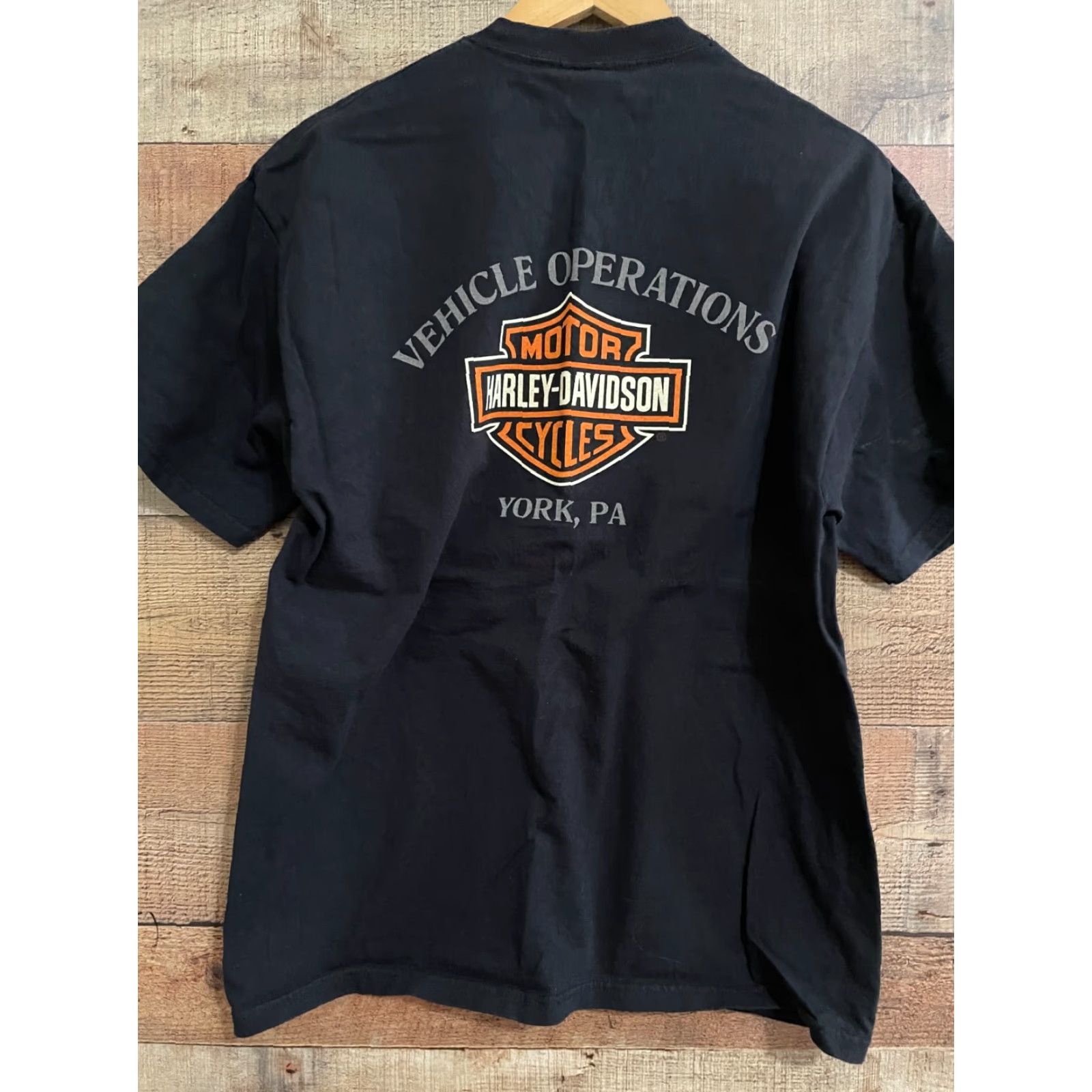 Harley Davidson VINTAGE Harley-Davidson York PA Factory Tour Black T Shirt Large Size US L / EU 52-54 / 3 - 2 Thumbnail