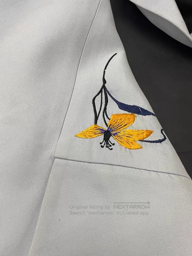 Dior Dior Light blue show embroidery long short-sleeved vest ja Size XS / US 0-2 / IT 36-38 - 2 Thumbnail